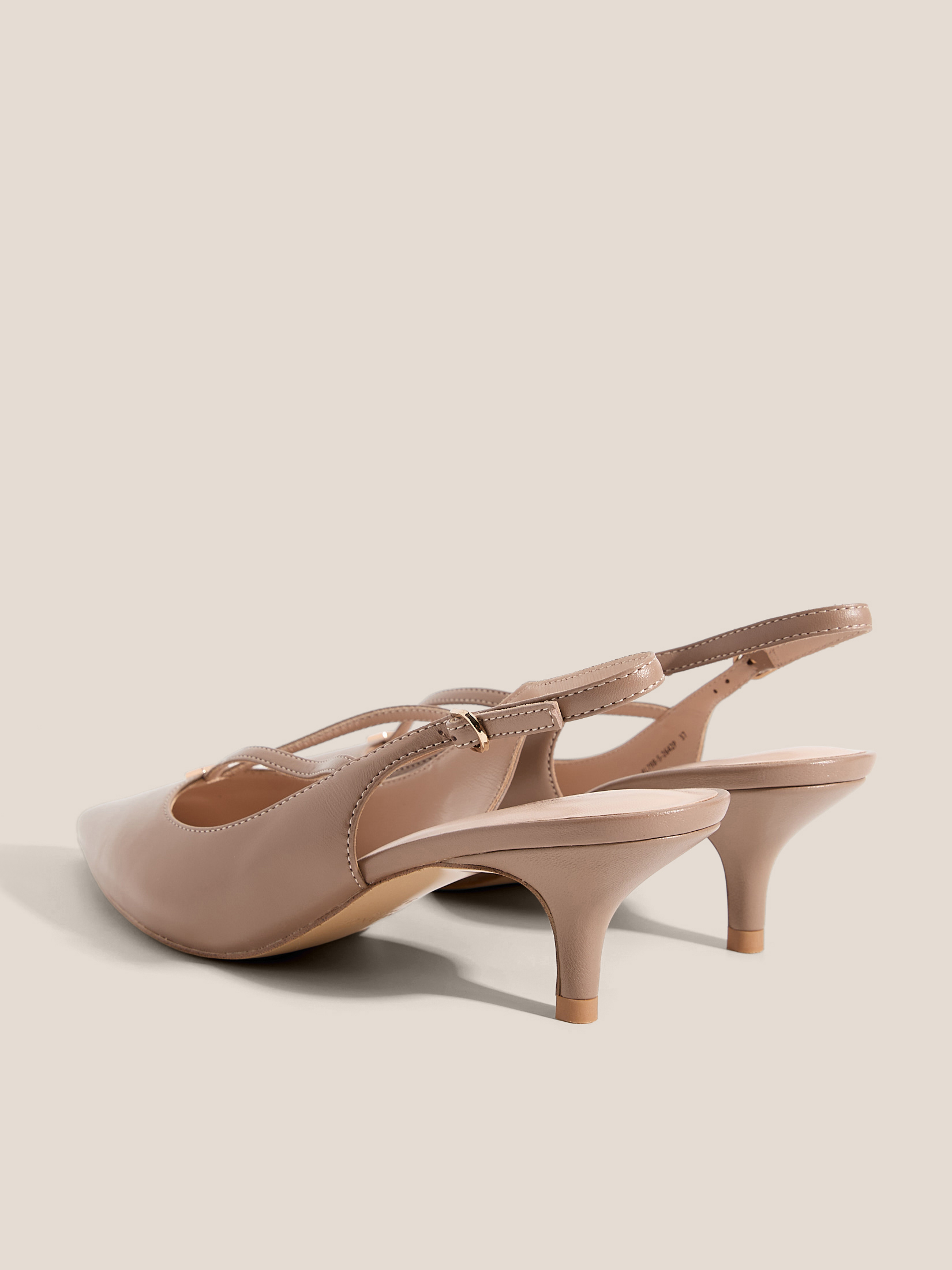 Женские туфли с открытой пяткой (слинг-бэк) TENDANCE 4722642, коричнево-бежевый