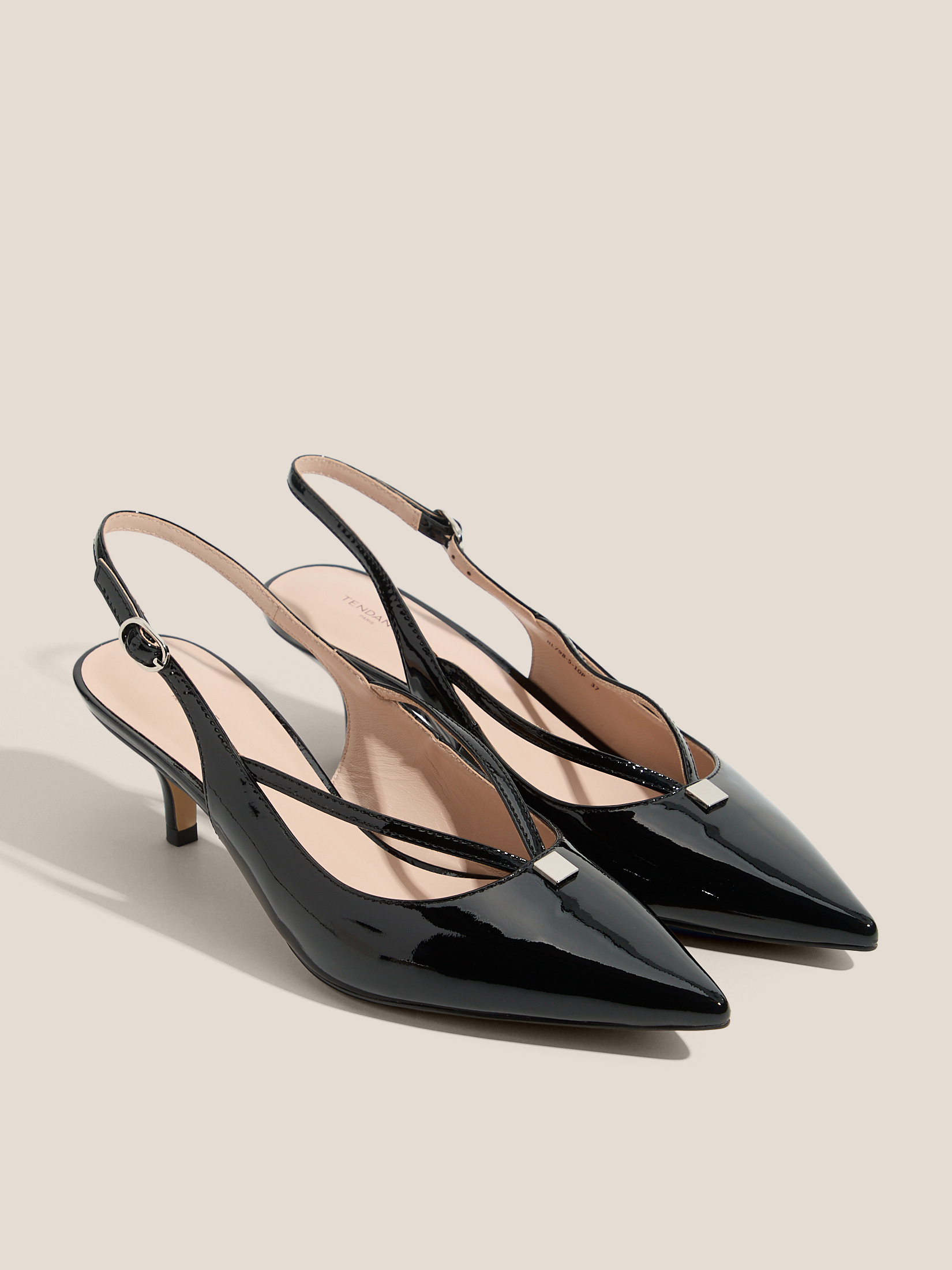 Женские туфли с открытой пяткой (слинг-бэк) TENDANCE 4722618, черный