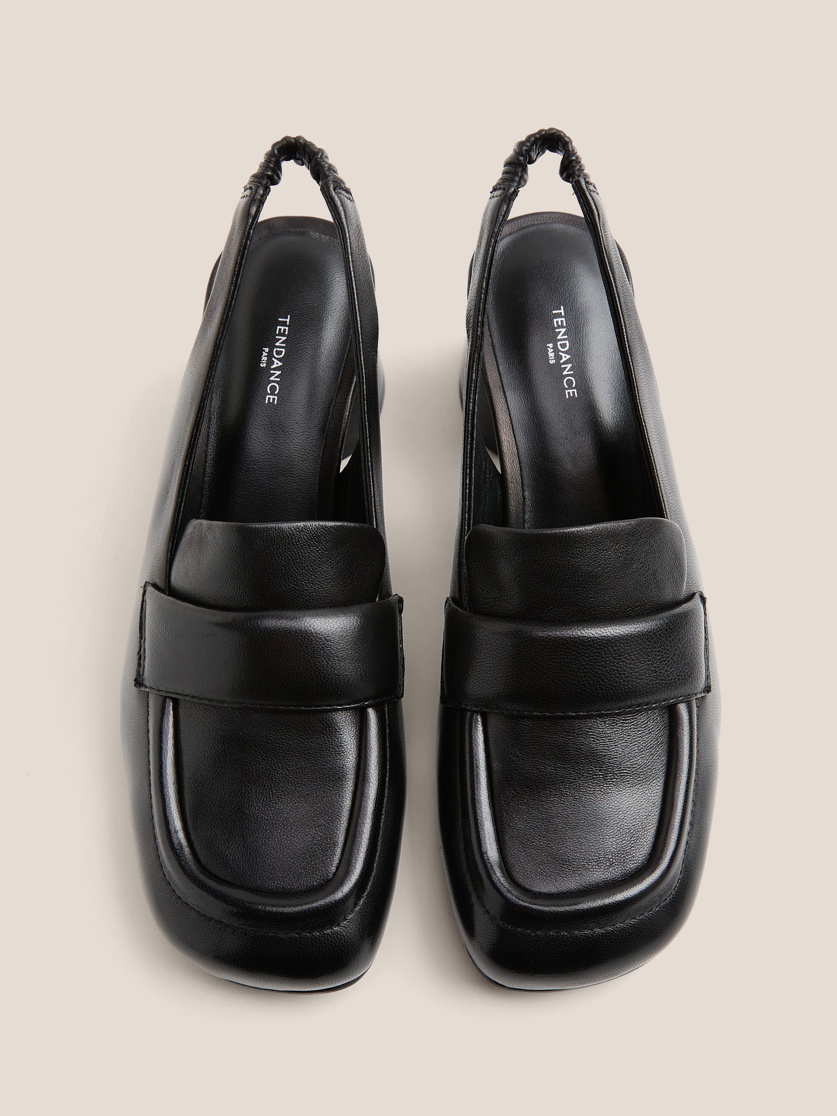 Женские туфли с открытой пяткой (слинг-бэк) TENDANCE 4872633, черный