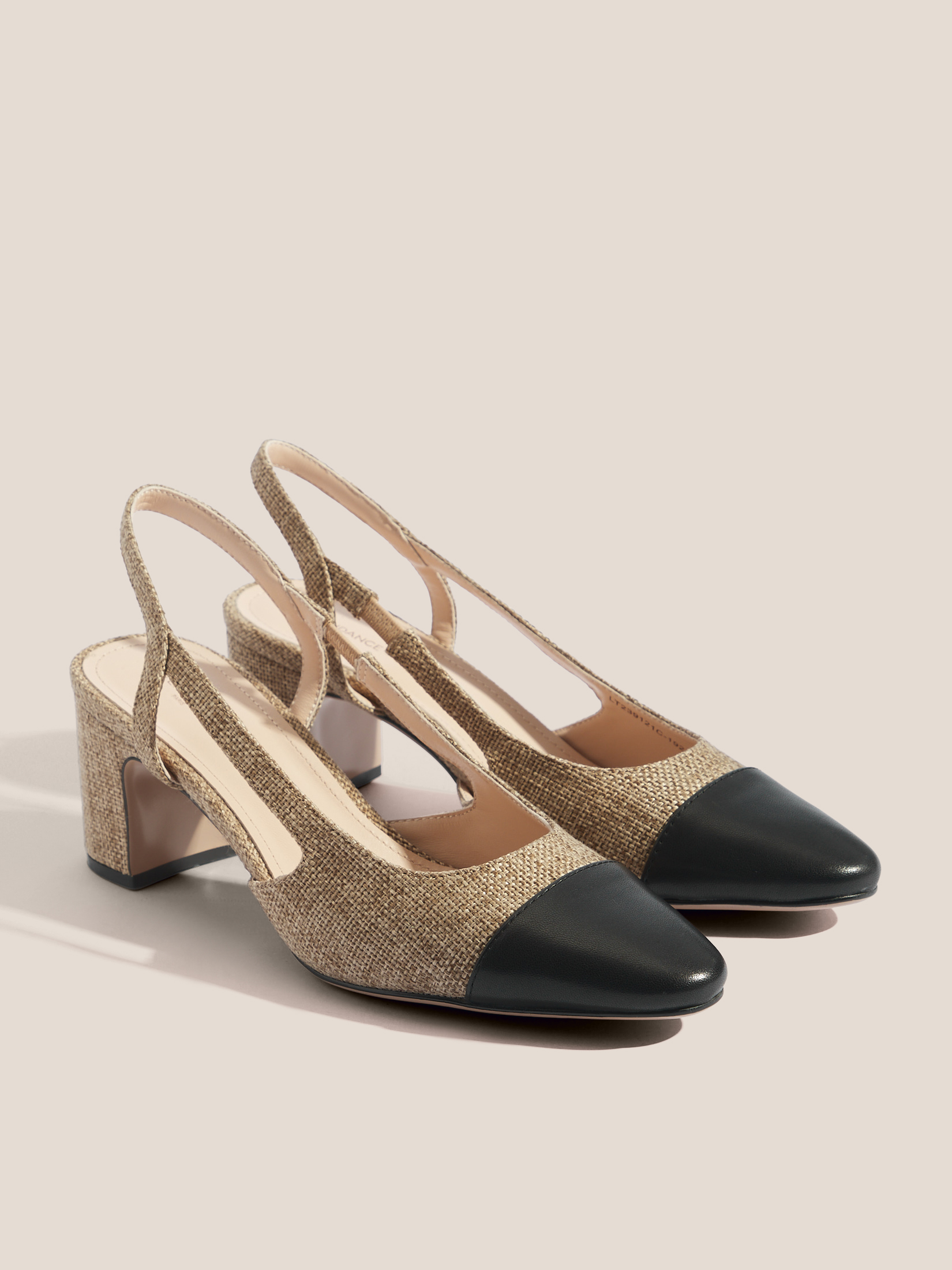 Женские туфли с открытой пяткой (слинг-бэк) TENDANCE 4564589, темно-бежевый