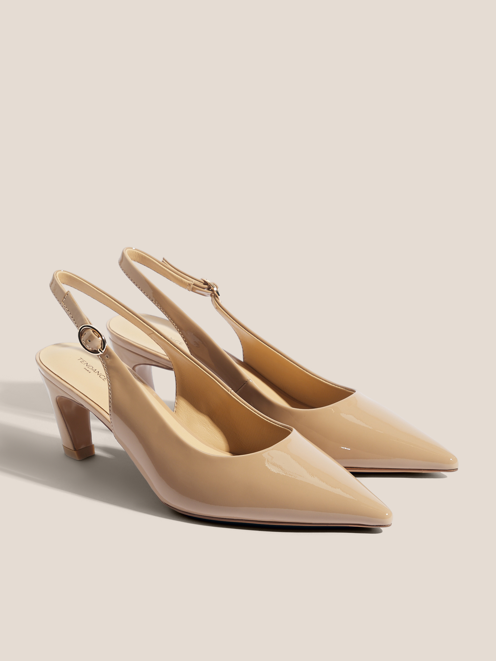 Женские туфли с открытой пяткой (слинг-бэк) TENDANCE 4467941, бежевый