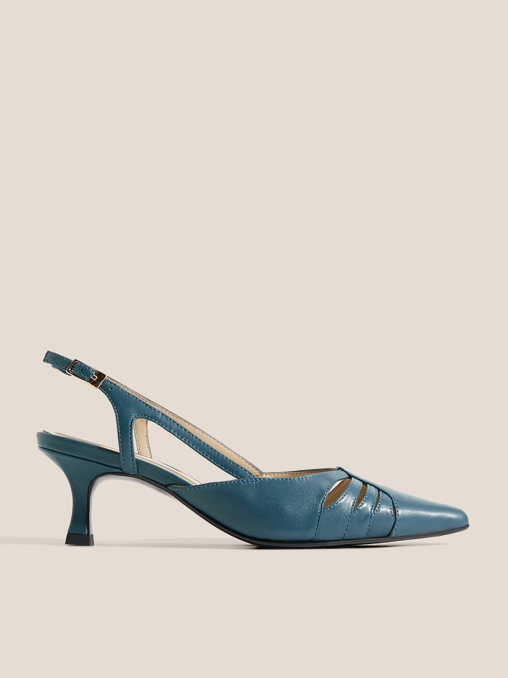 Женские туфли с открытой пяткой (слинг-бэк) TENDANCE 4873155, серо-синий