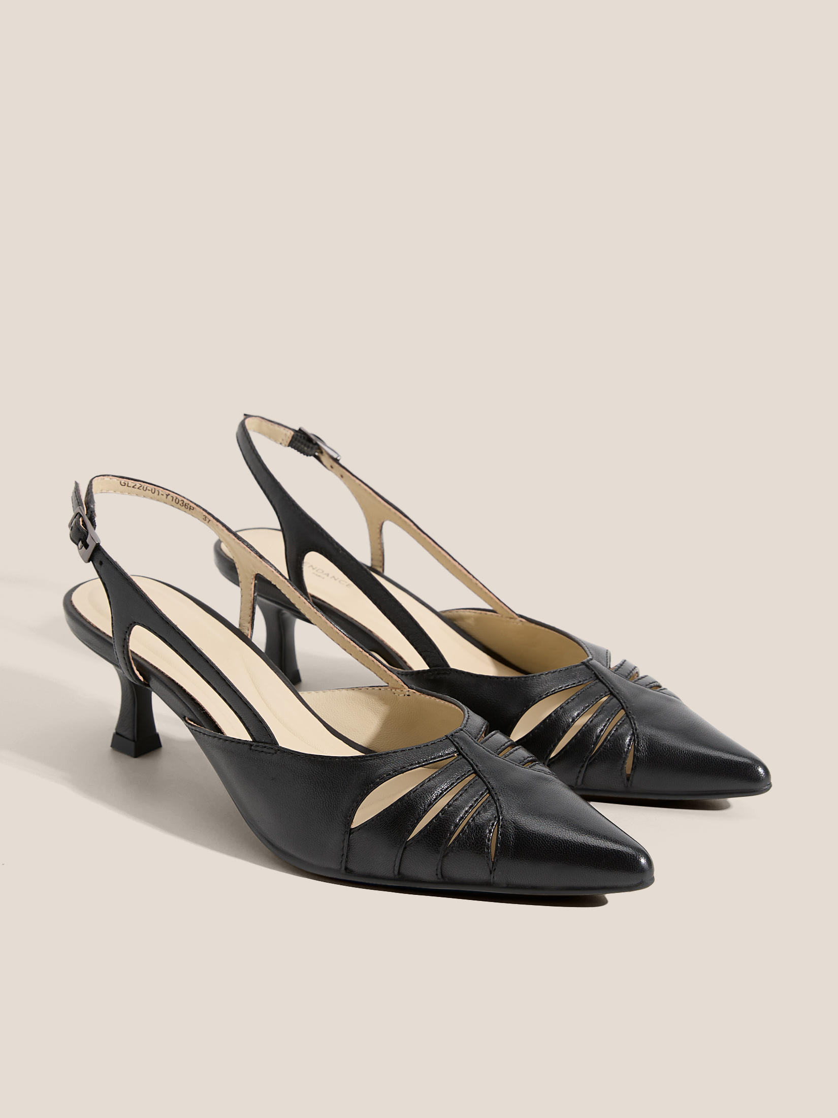 Женские туфли с открытой пяткой (слинг-бэк) TENDANCE 4873183, черный