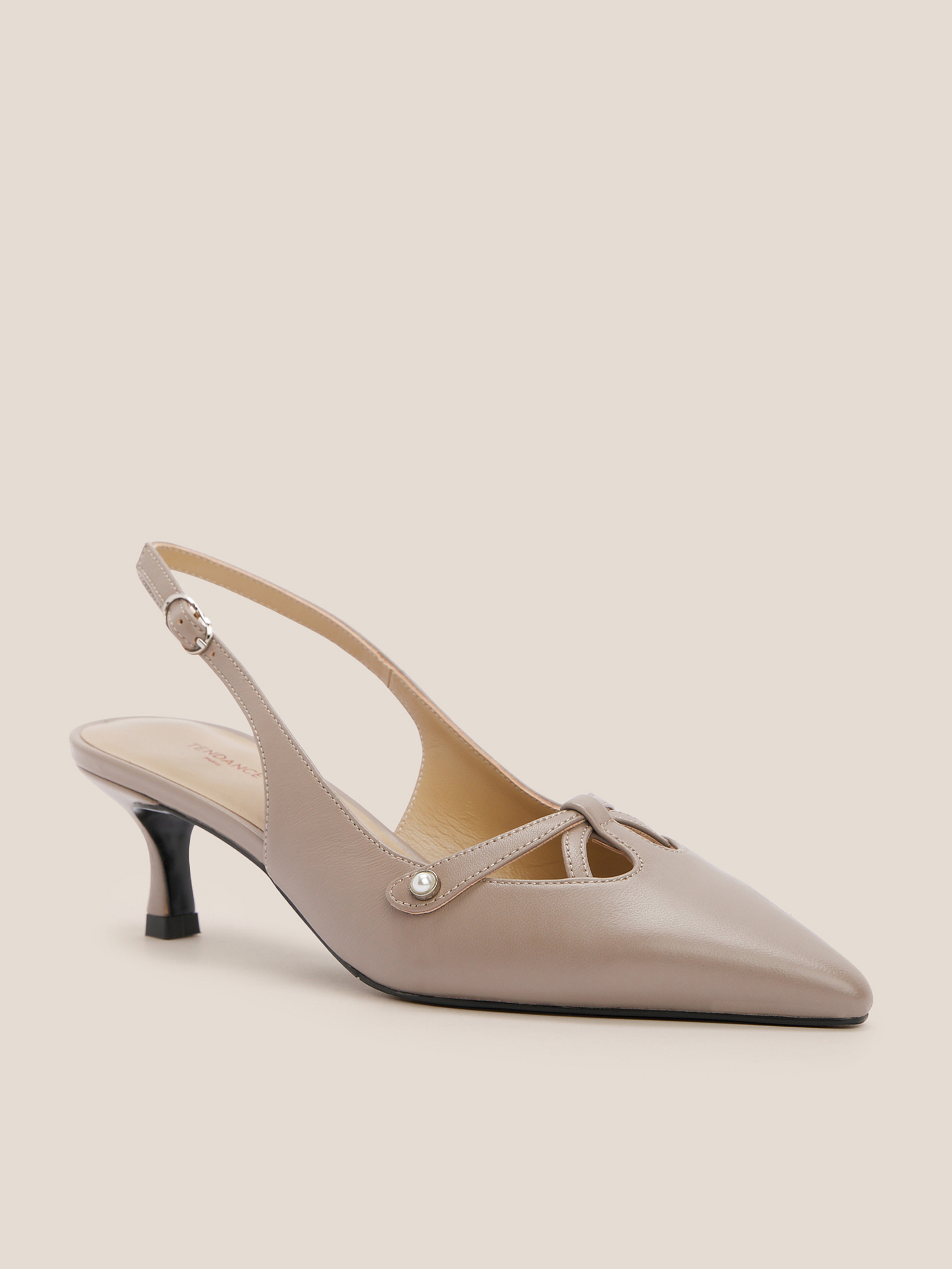 Женские туфли с открытой пяткой (слинг-бэк) TENDANCE 4585281, серовато-коричневый