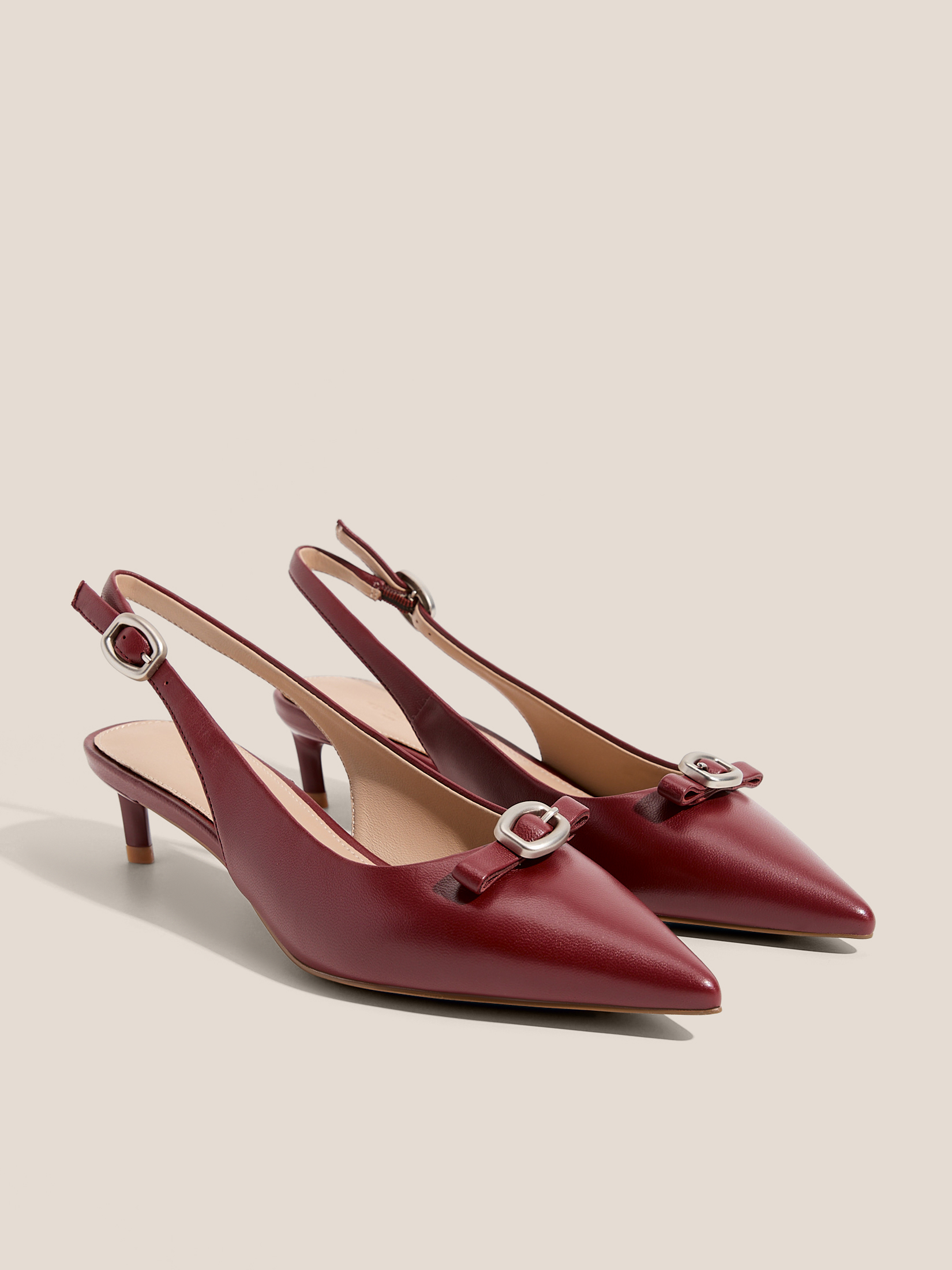 Женские туфли с открытой пяткой (слинг-бэк) TENDANCE 4529313, бордовый