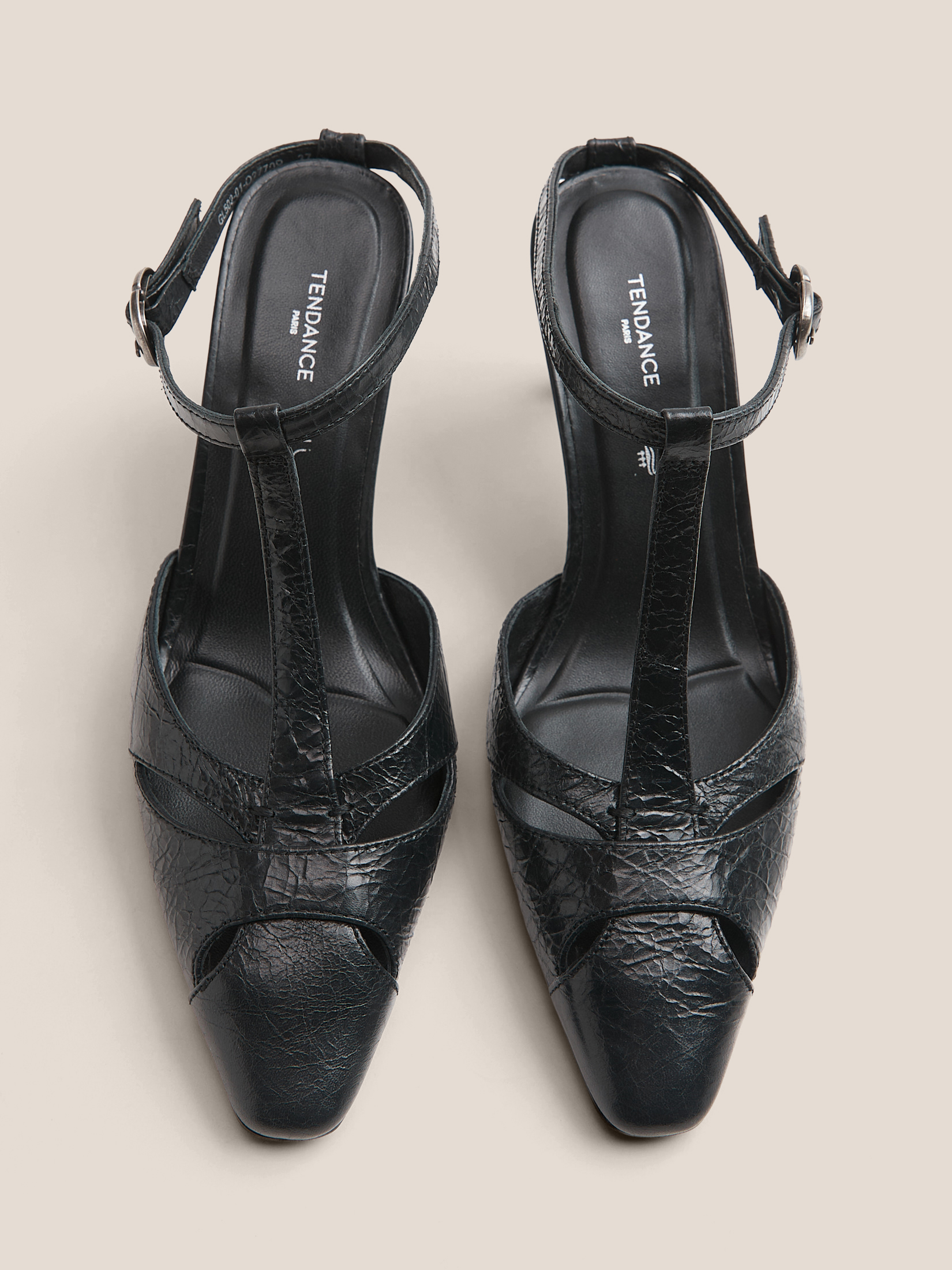 Женские туфли с открытой пяткой (слинг-бэк) TENDANCE 5011682, черный