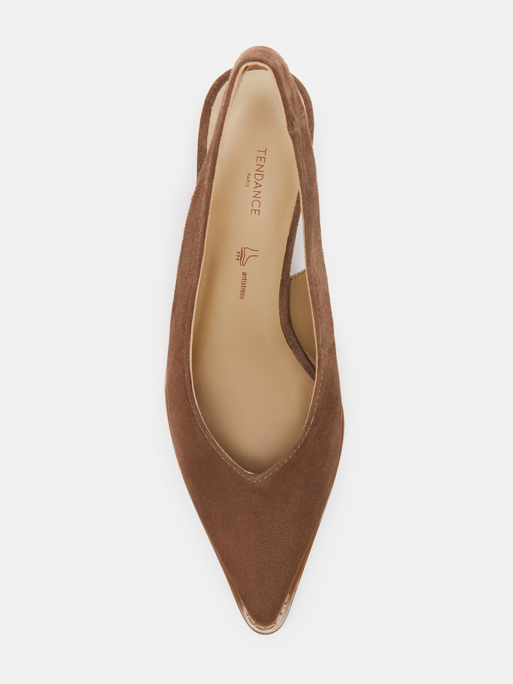 Женские туфли с открытой пяткой (слинг-бэк) TENDANCE 4570750, коричневый