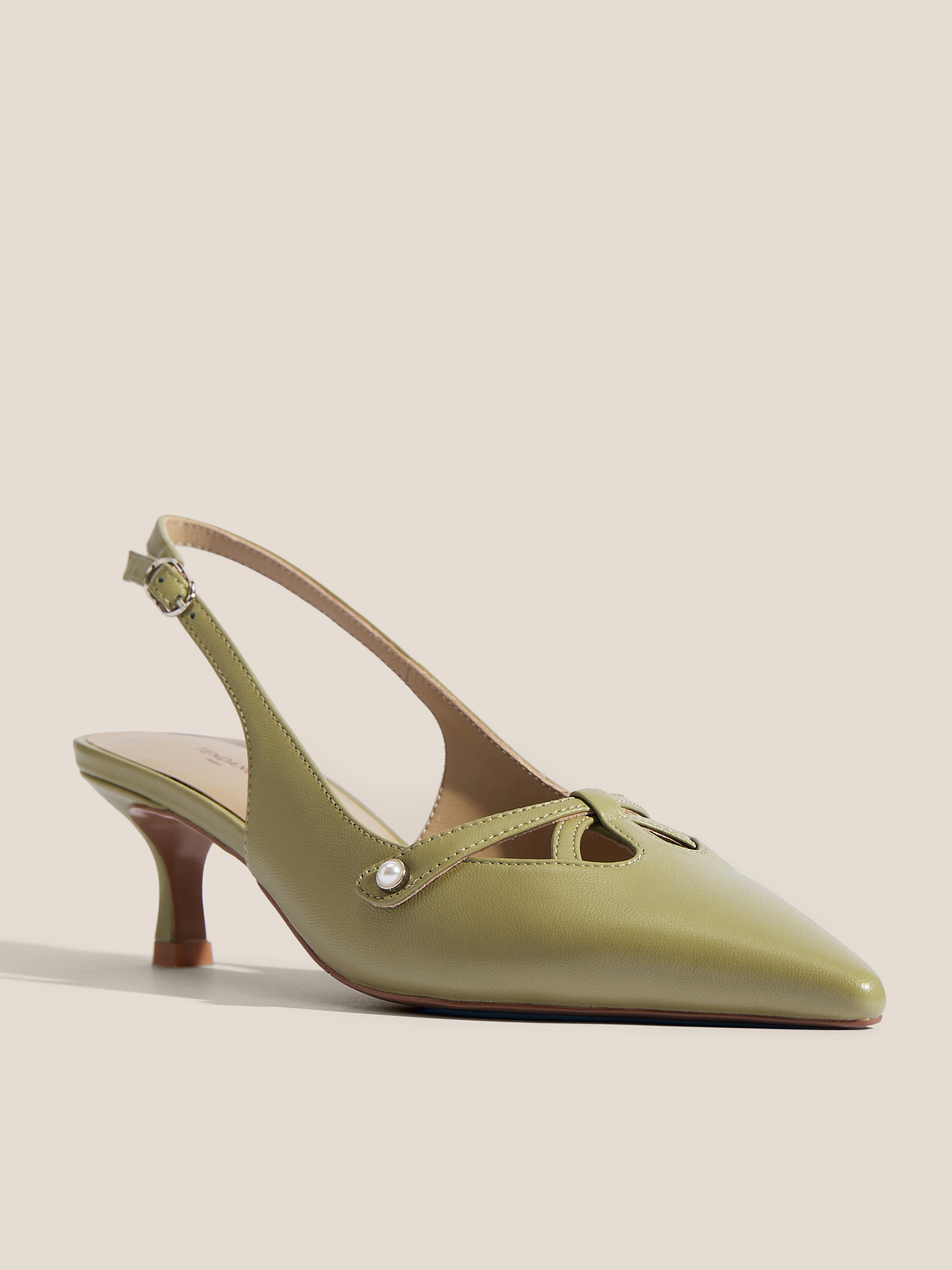 Женские туфли с открытой пяткой (слинг-бэк) TENDANCE 4585249, светло-зеленый