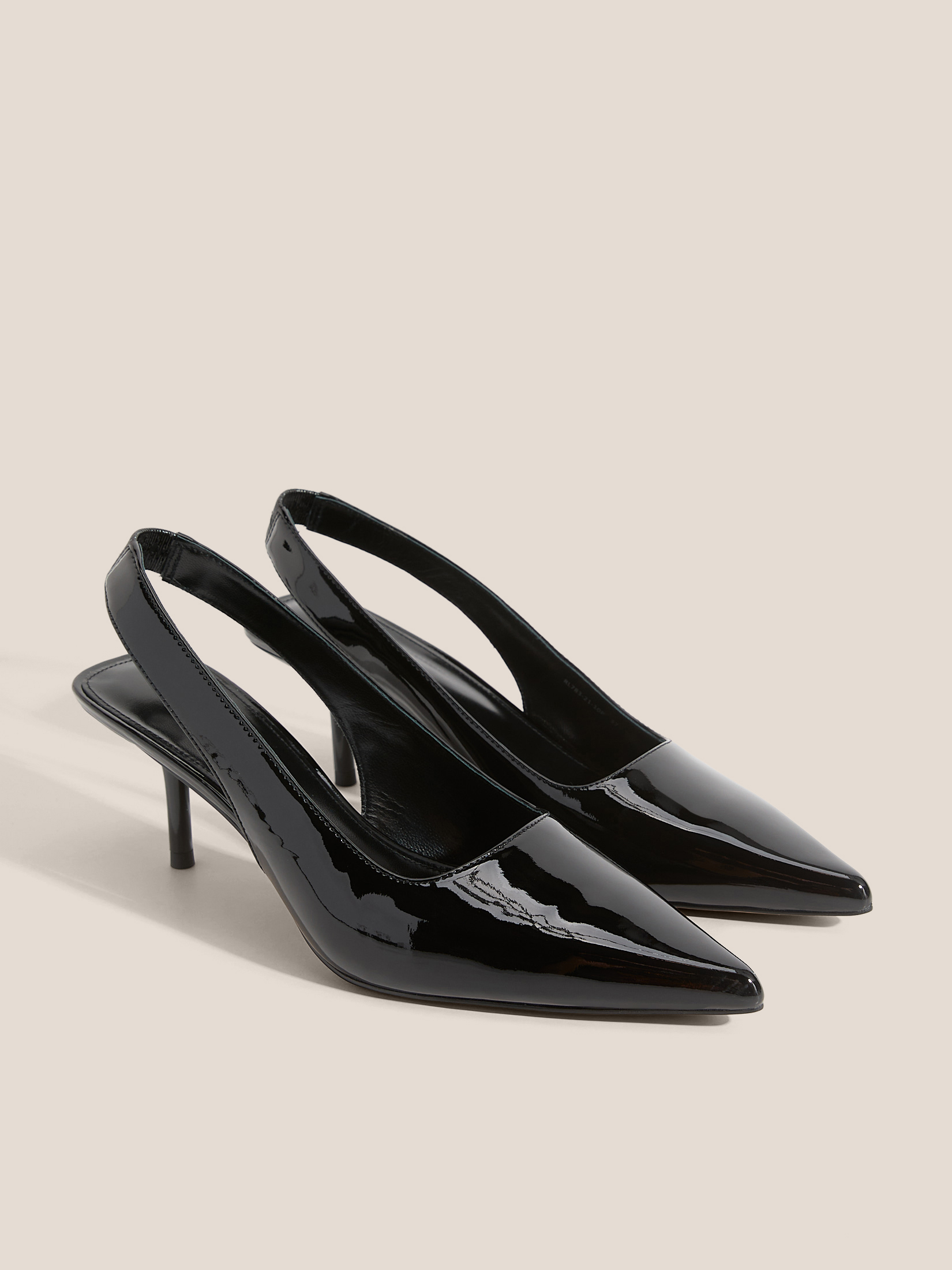 Женские туфли с открытой пяткой (слинг-бэк) TENDANCE 4837994, черный