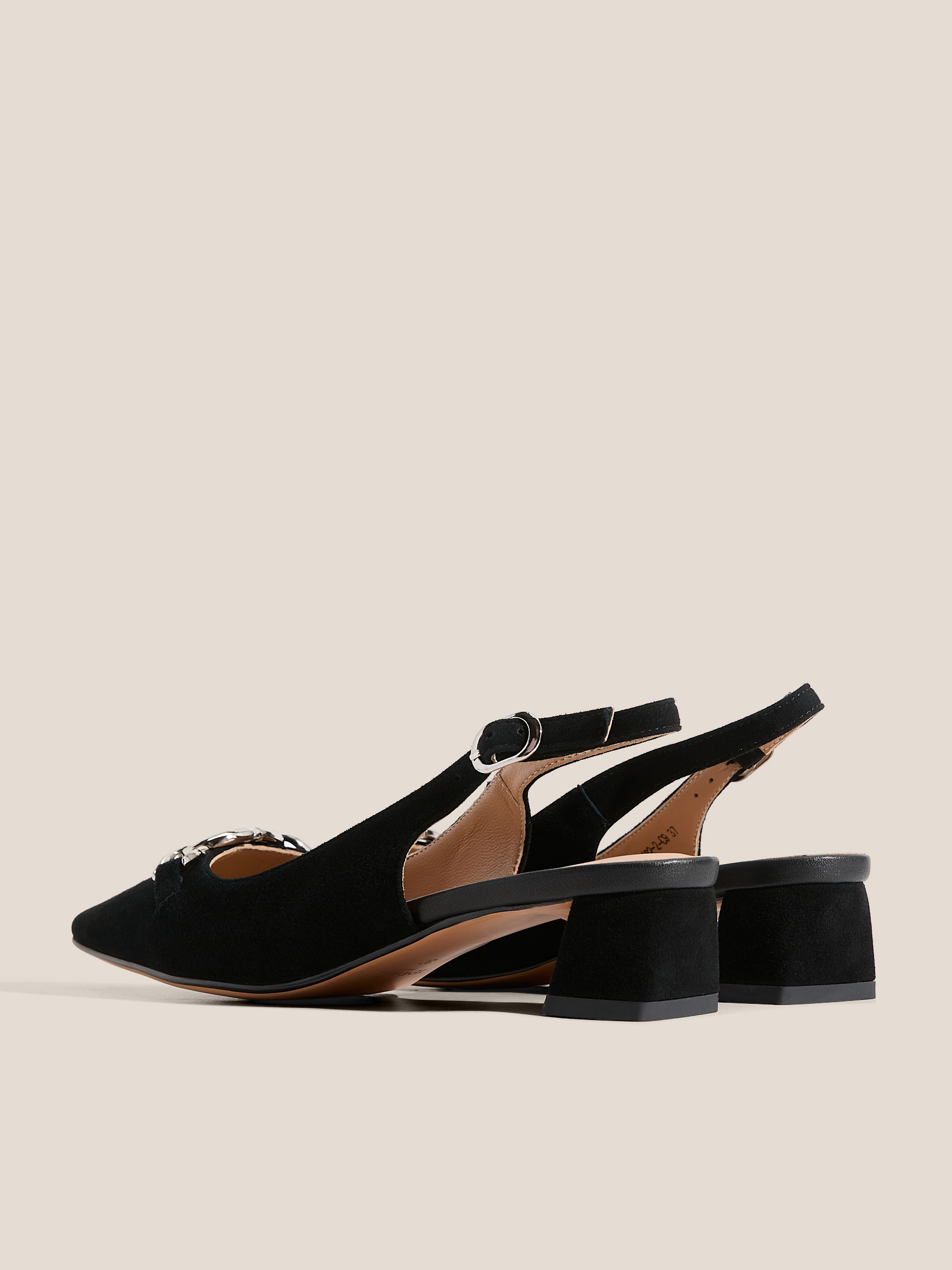 Женские туфли с открытой пяткой (слинг-бэк) TENDANCE 4907235, черный