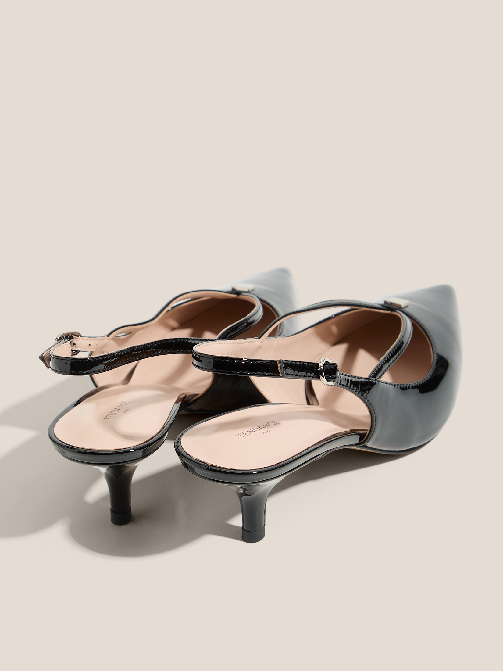 Женские туфли с открытой пяткой (слинг-бэк) TENDANCE 4722618, черный