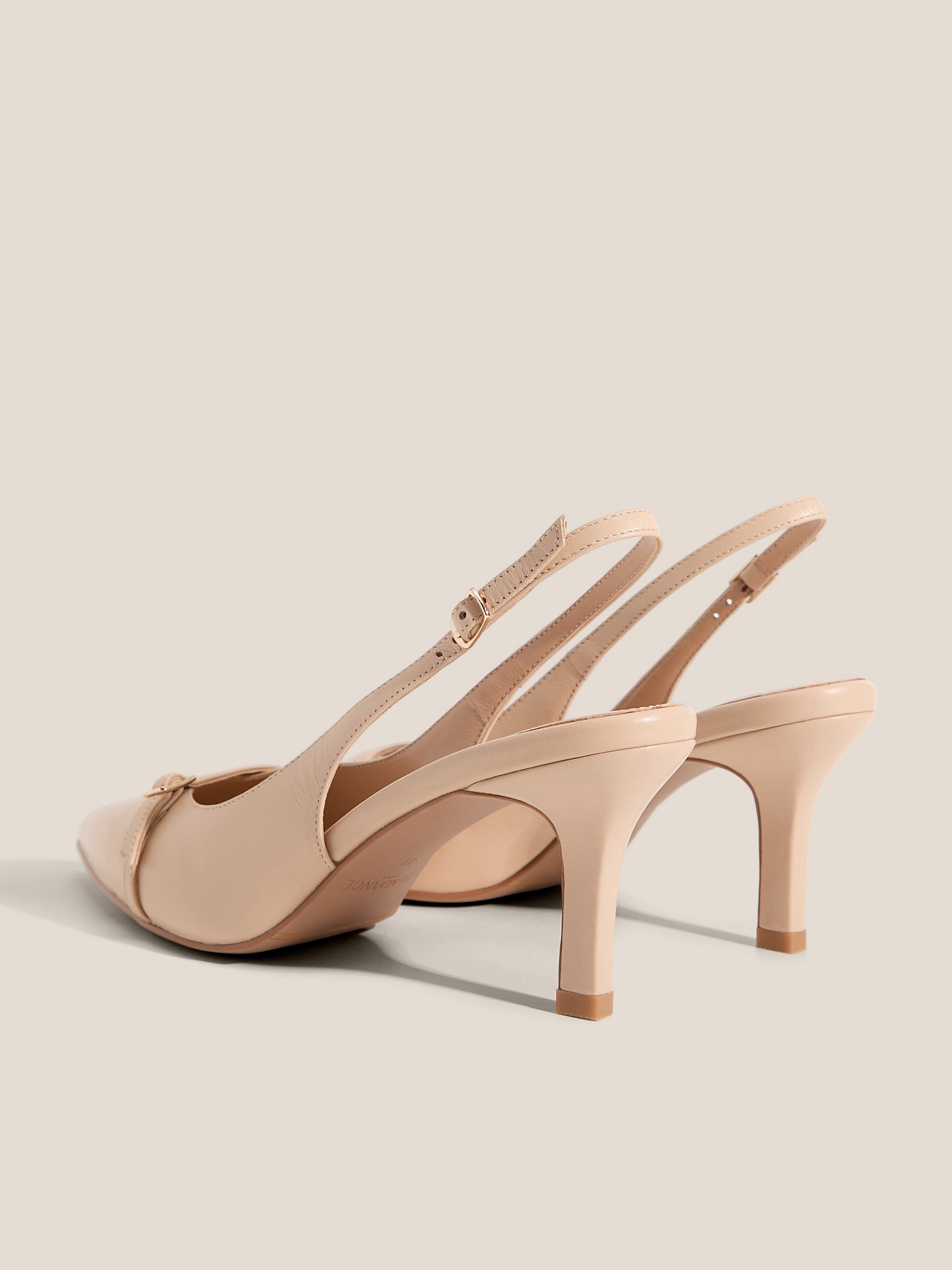 Женские туфли с открытой пяткой (слинг-бэк) TENDANCE 4825836, светло-бежевый