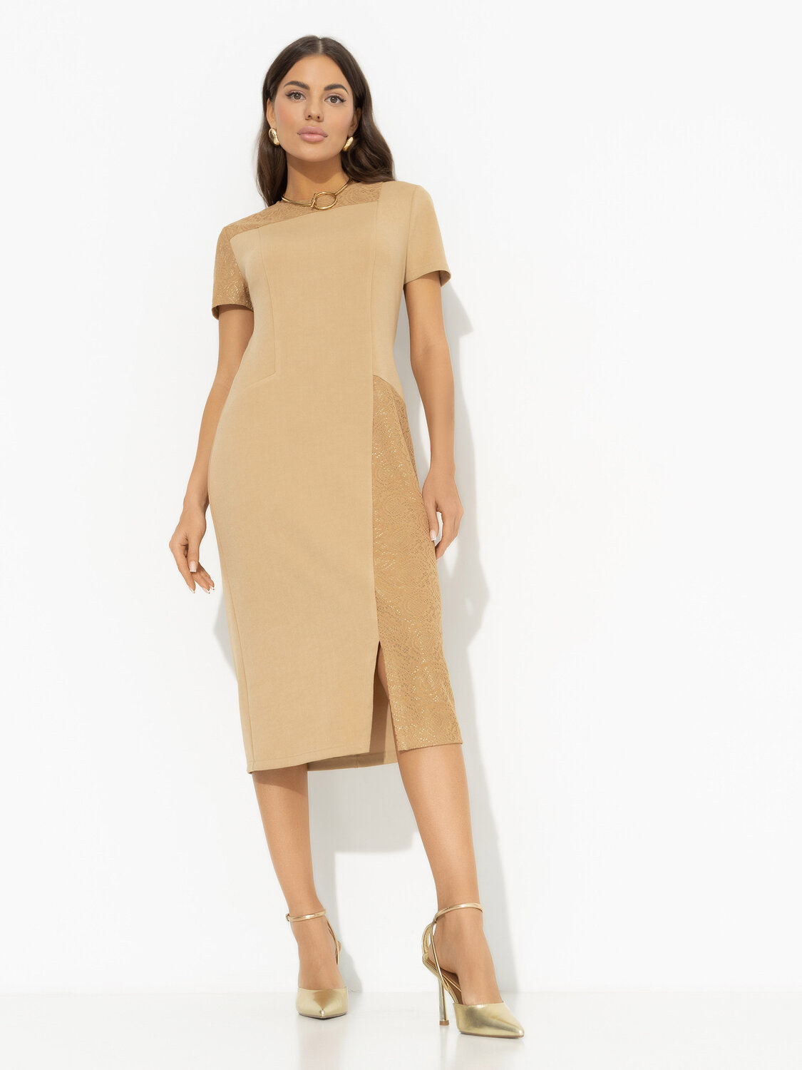 ст. цена2109руб.! CHARUTTI Платье 11152Бежевый