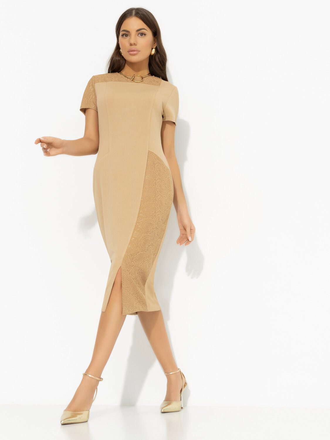 ст. цена2109руб.! CHARUTTI Платье 11152Бежевый