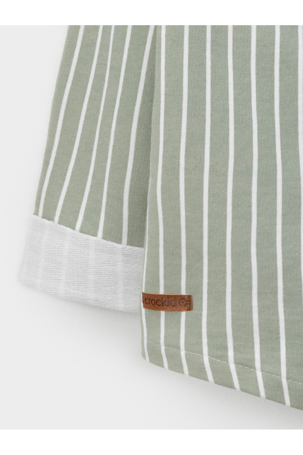 Crоckid Рубашка КР 303037 оливковая полоска к730 Crоckid