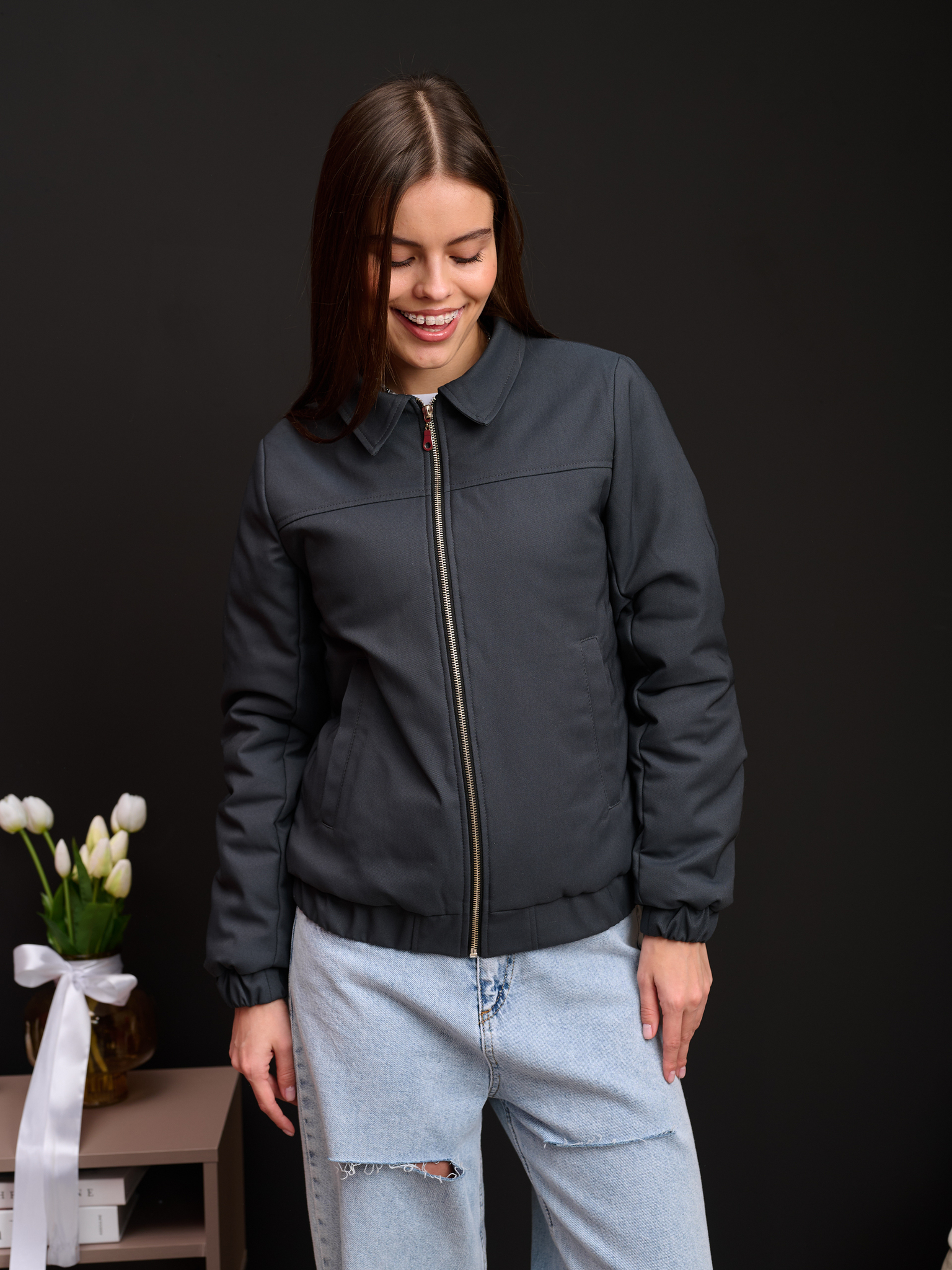 Бомбер женский