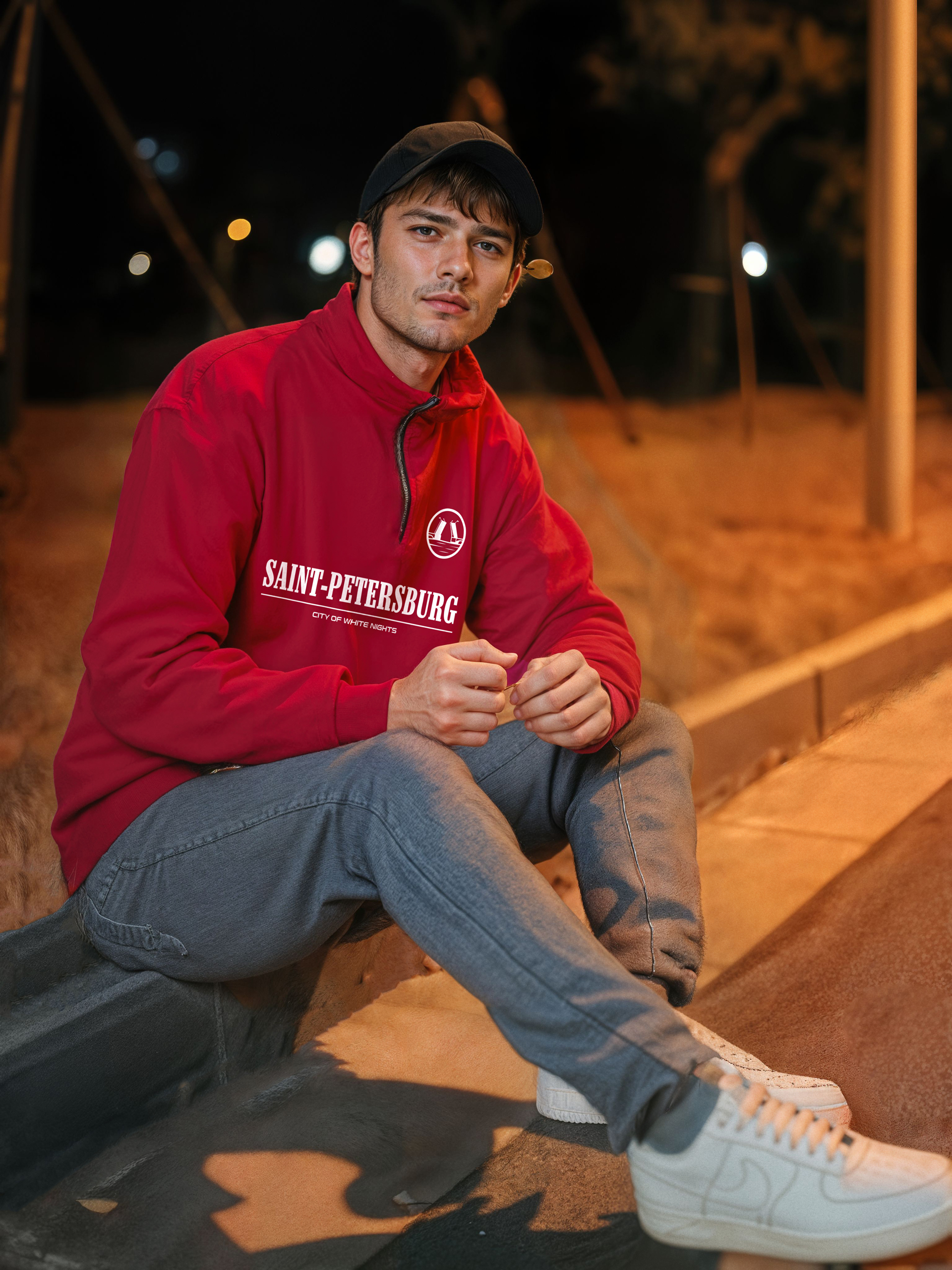 Толстовка мужская с зип-воротником