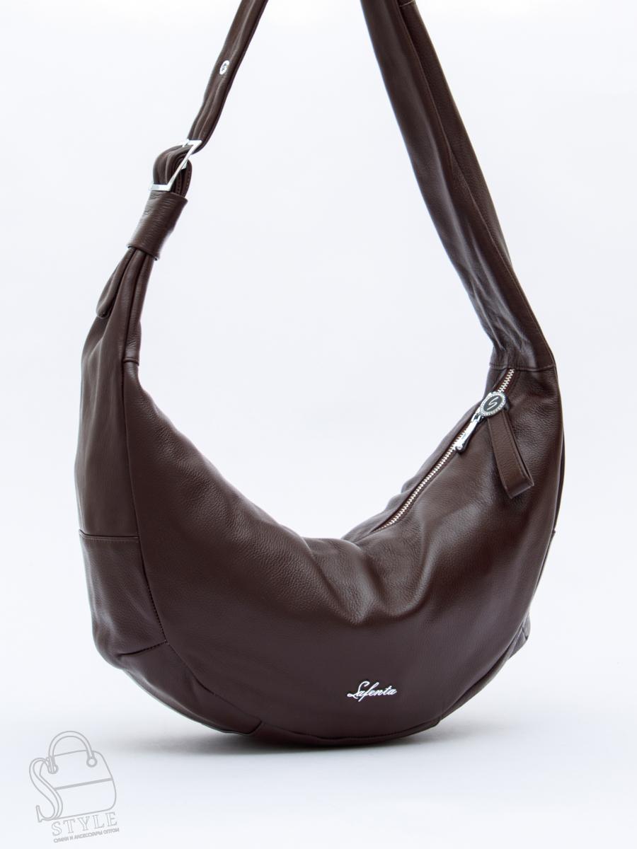 Сумка женская кожаная 9177SP coffee Velina Fabbaino-Safenta/30