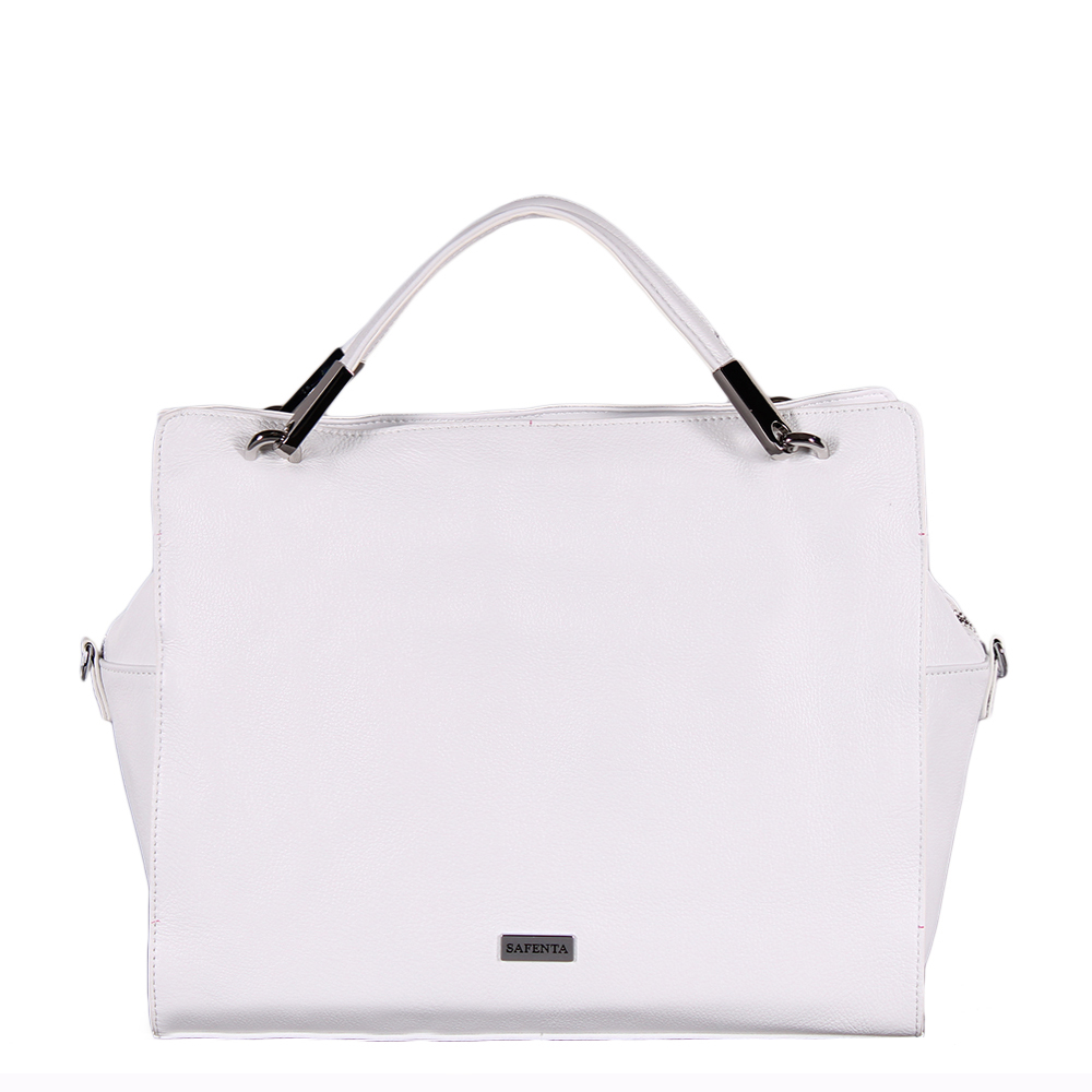 Сумка женская кожаная 98040 white Velina Fabbaino-Safenta/50