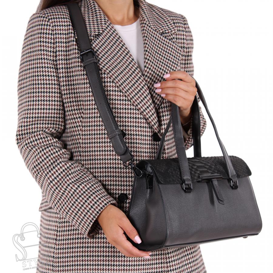 Сумка женская 593361-1 gray Velina Fabbiano-Safenta/50