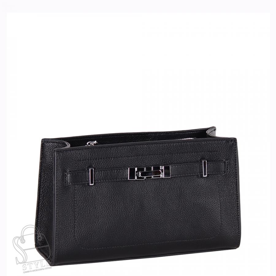 Сумка женская кожаная 98067 black Velina Fabbiano-Safenta/50