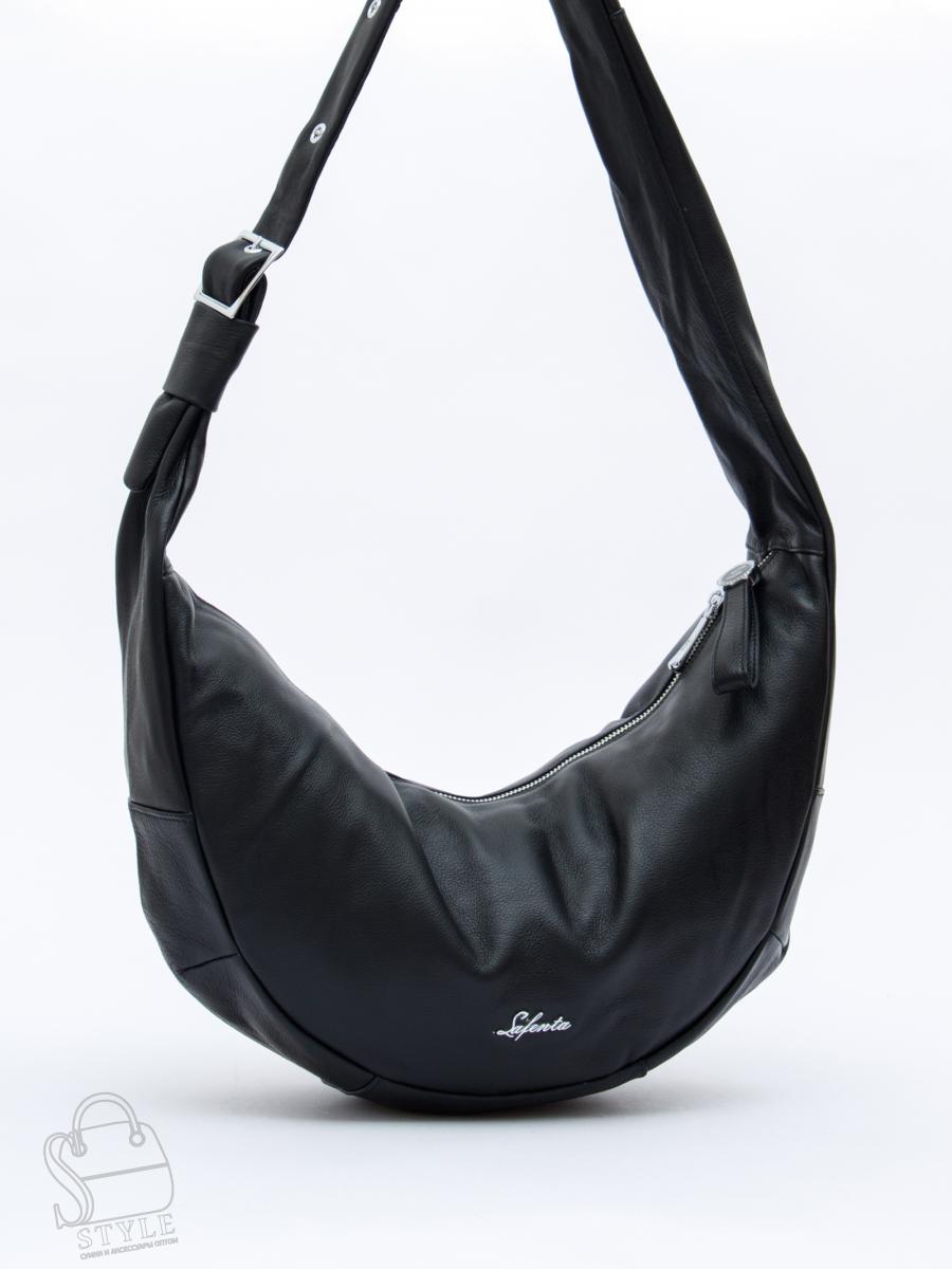 Сумка женская кожаная 9177SP black Velina Fabbaino-Safenta/30