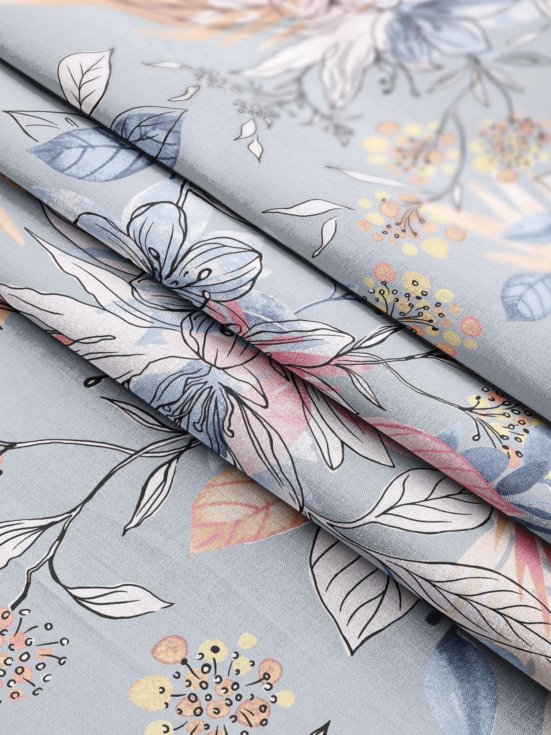 Пододеяльник евро (210*226) бязь Шуя Реноме 217671 (арт.61/121)