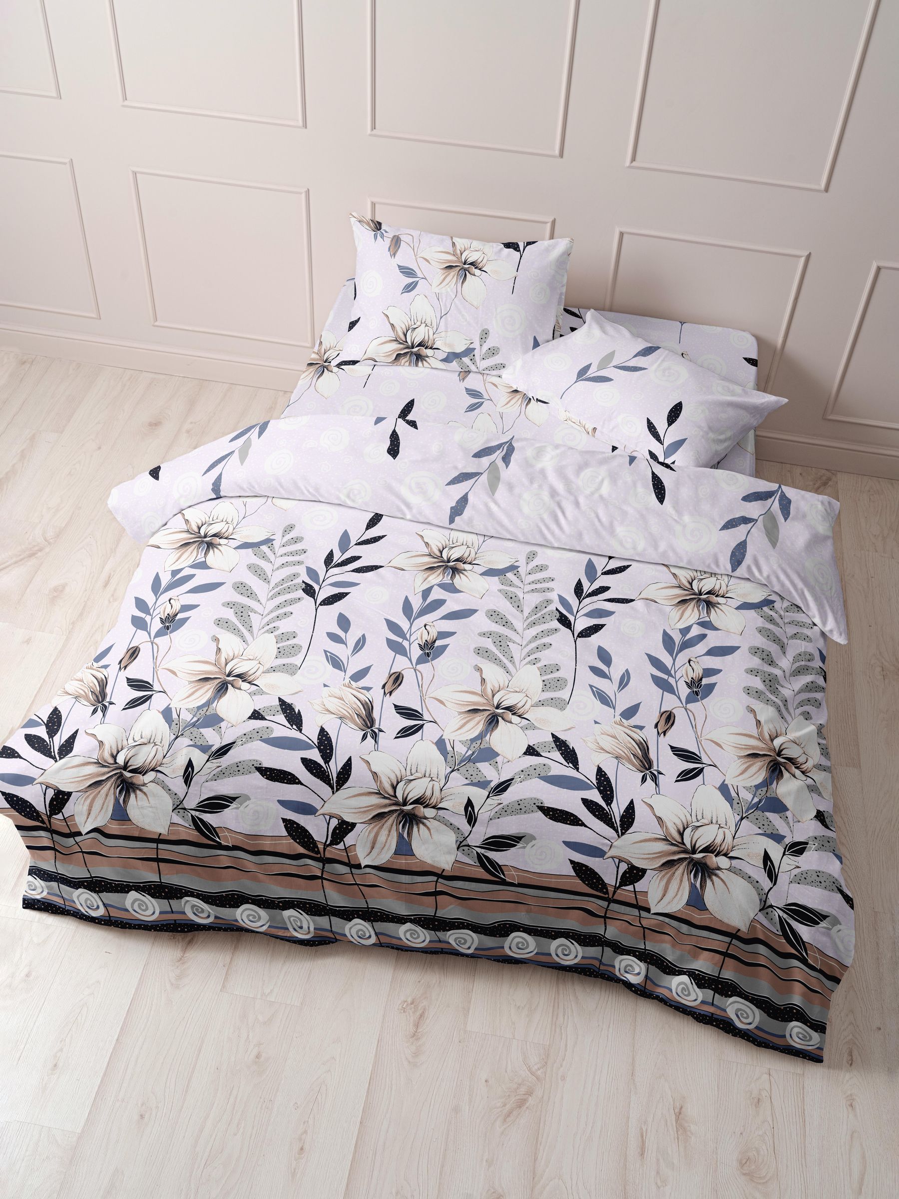 Пододеяльник евро (210*226) бязь Шуя Реноме 85891 (арт.61/121)