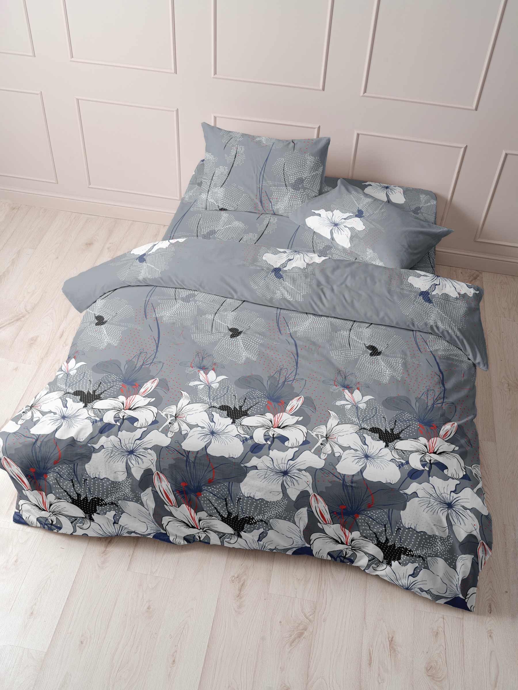 Пододеяльник евро (210*226) бязь Шуя Реноме 217181 (арт.61/121)