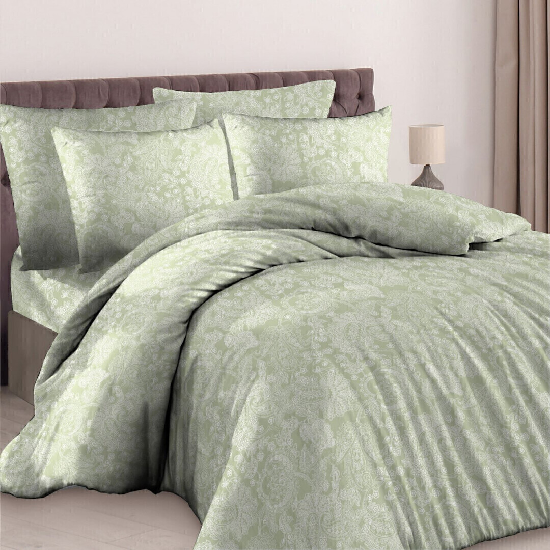 Пододеяльник 1,5сп бязь 125 (145*210) Реноме 10452-1 Персидский кипарис (арт.35/102)