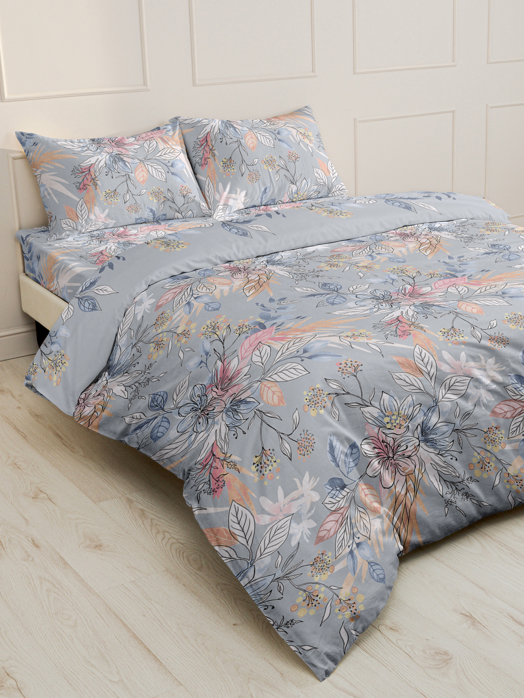 Пододеяльник евро (210*226) бязь Шуя Реноме 217671 (арт.61/121)