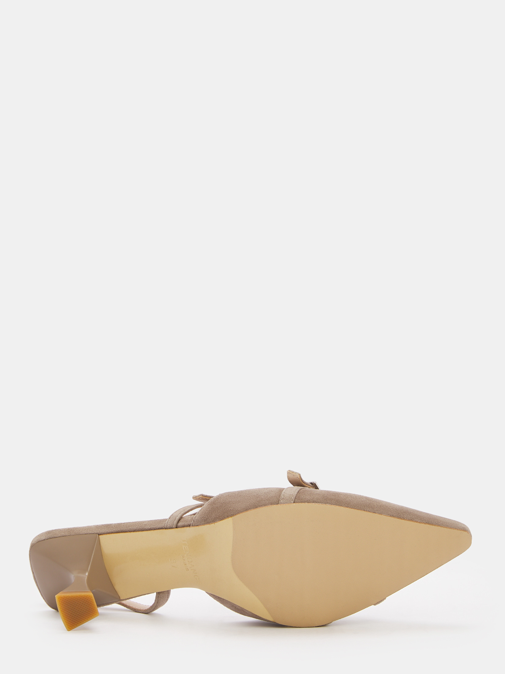 Женские туфли с открытой пяткой (слинг-бэк) TENDANCE 4626899, пыльно-коричневый