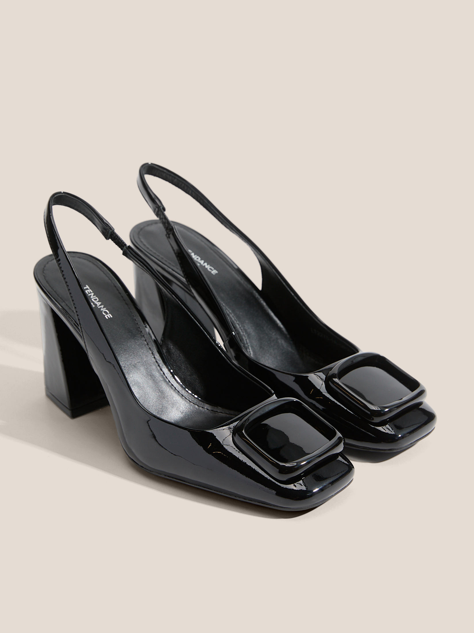 Женские туфли с открытой пяткой (слинг-бэк) TENDANCE 4061967, черный