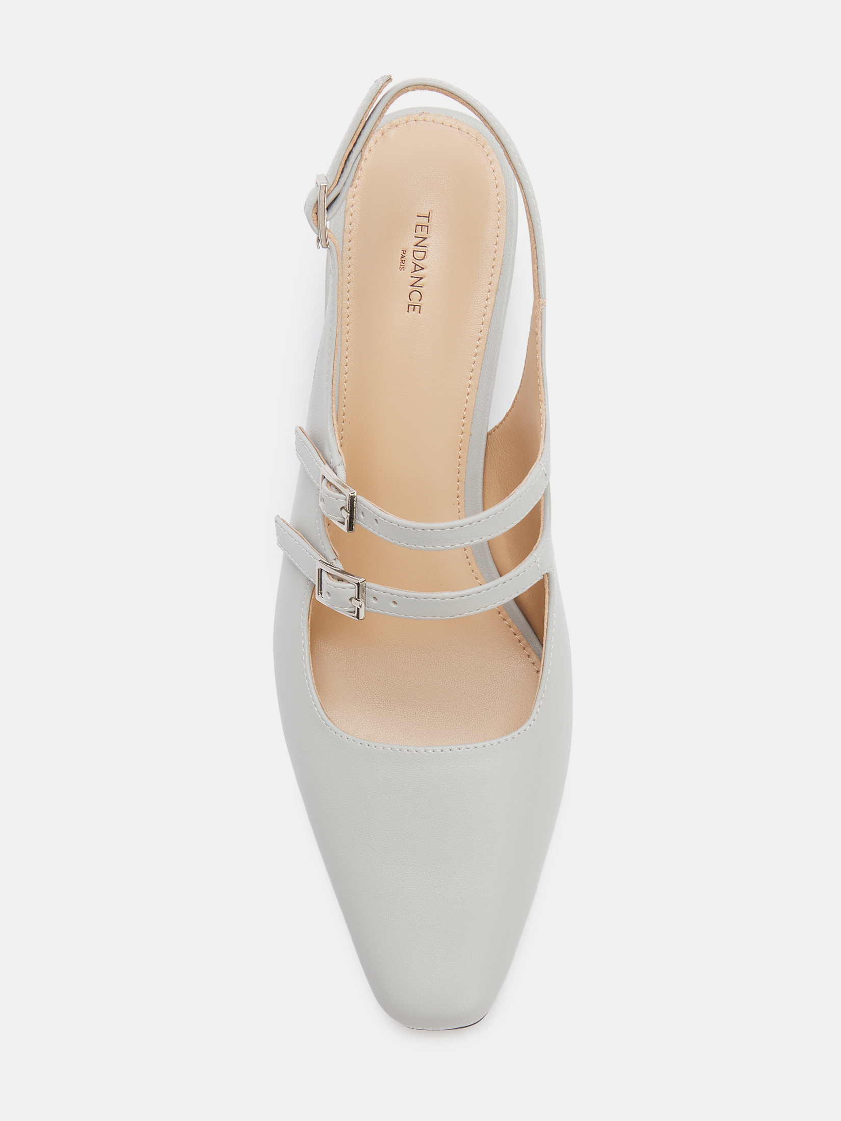 Женские туфли с открытой пяткой (слинг-бэк) TENDANCE 4623263, голубовато-серый