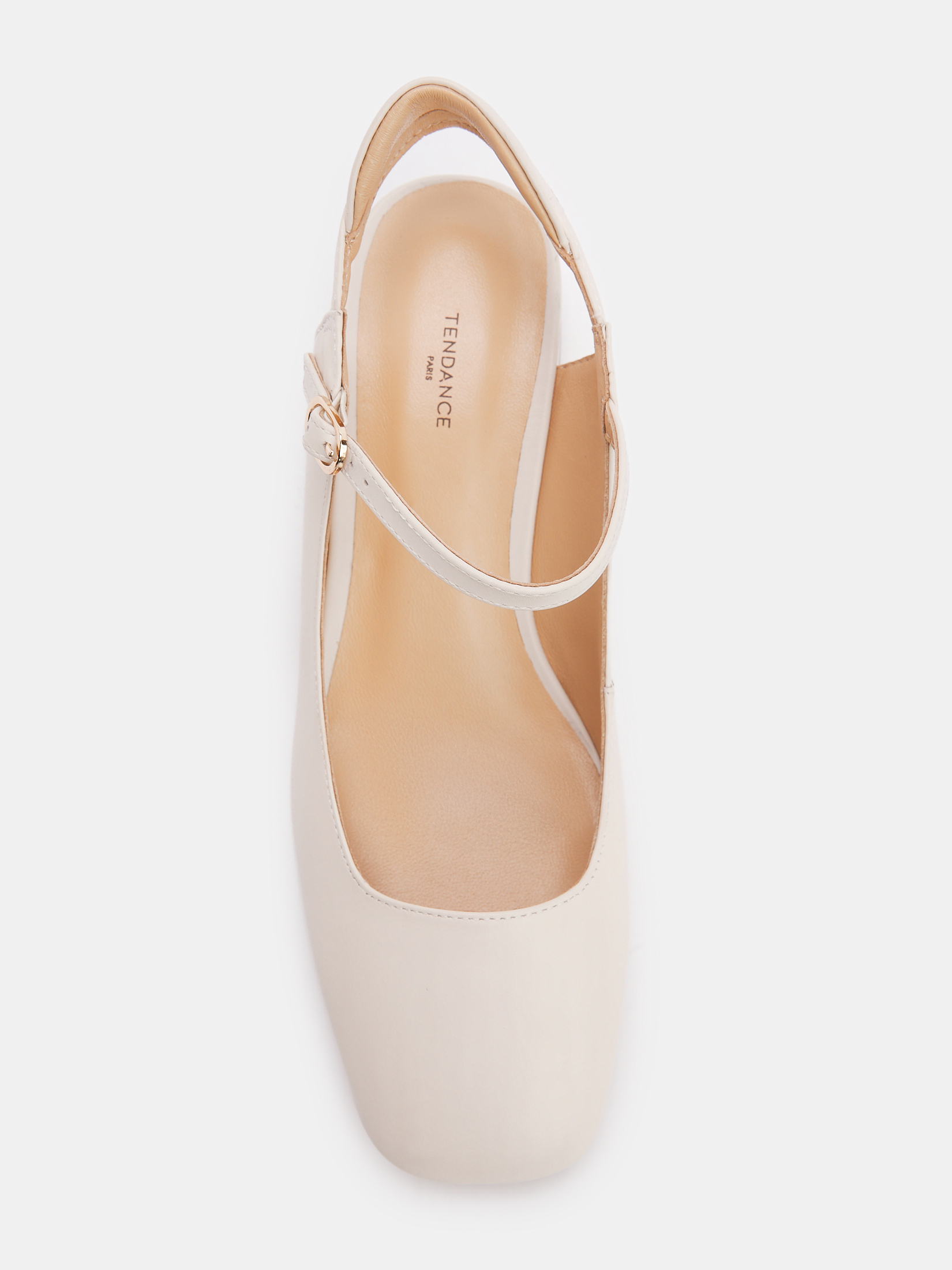Женские туфли с открытой пяткой (слинг-бэк) TENDANCE 4484601, молочно-бежевый