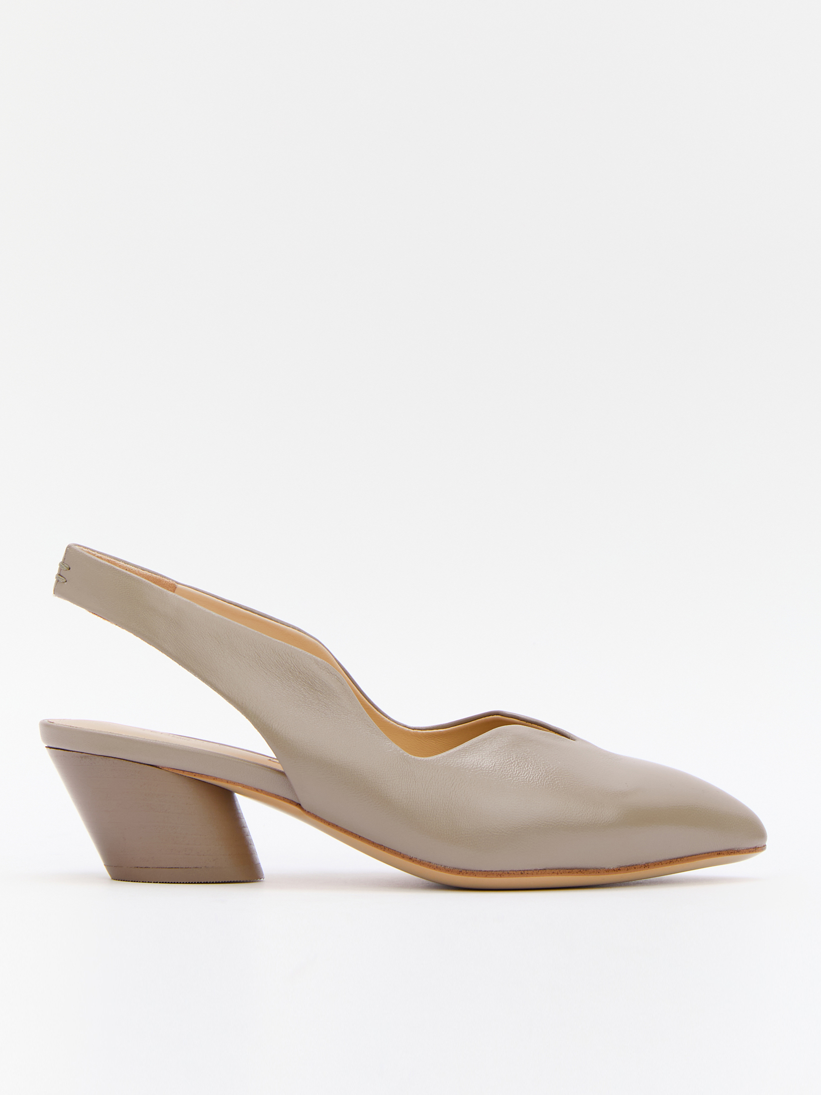 Женские туфли с открытой пяткой (слинг-бэк) TENDANCE 4560586, серо-бежевый