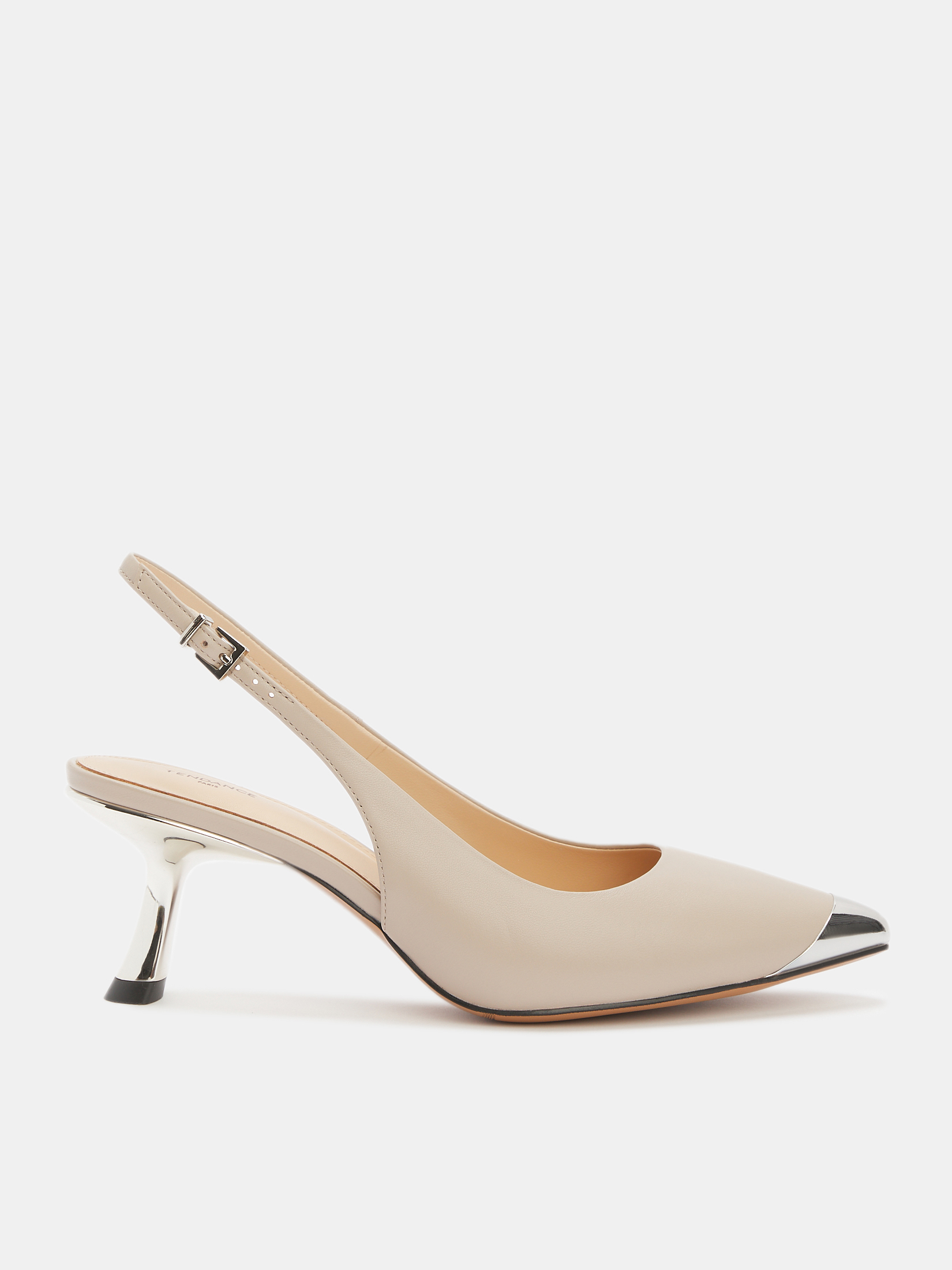 Женские туфли с открытой пяткой (слинг-бэк) TENDANCE 4470777, пыльно-бежевый