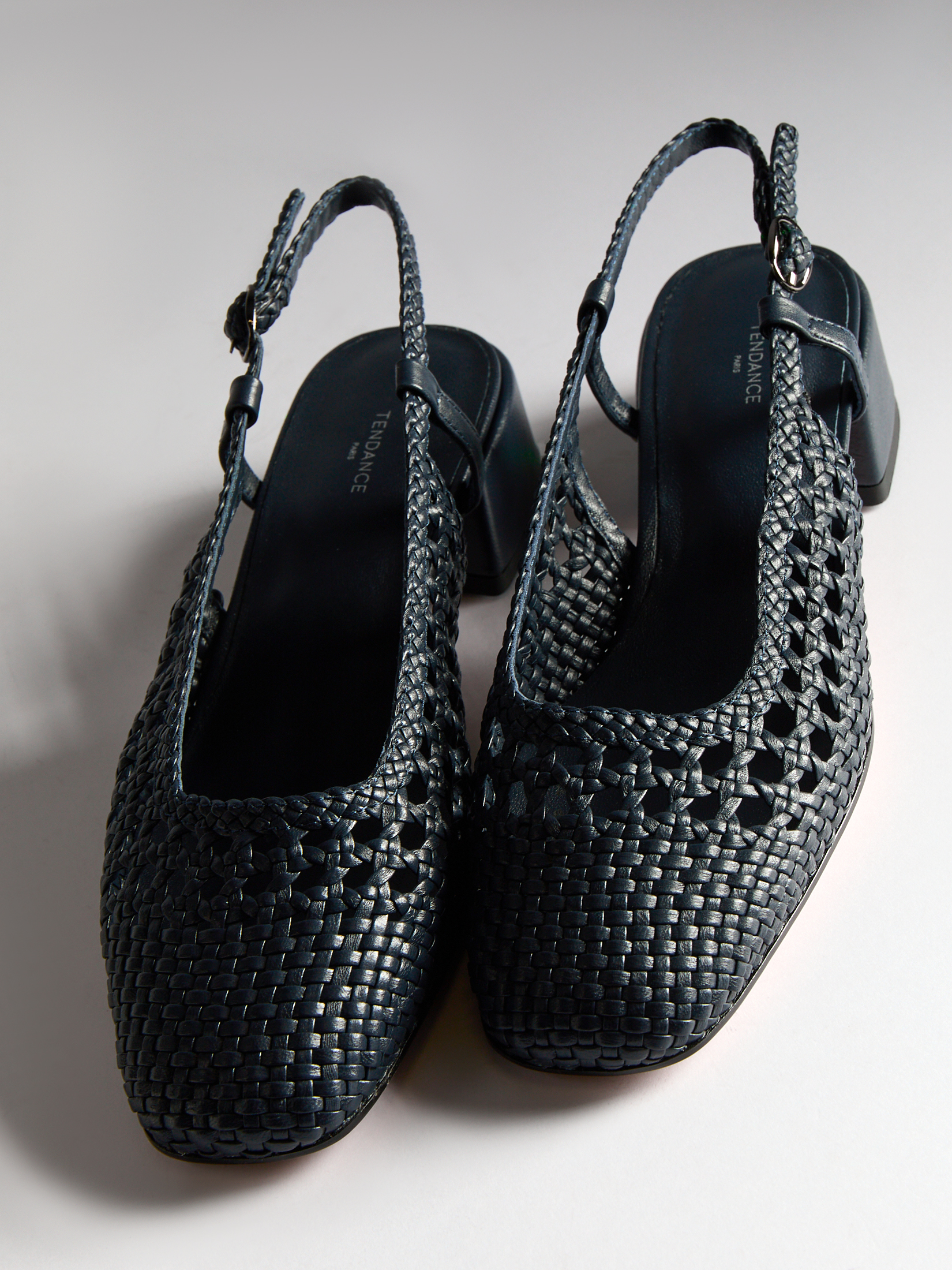 Женские туфли с открытой пяткой (слинг-бэк) TENDANCE 4460820, темно-синий