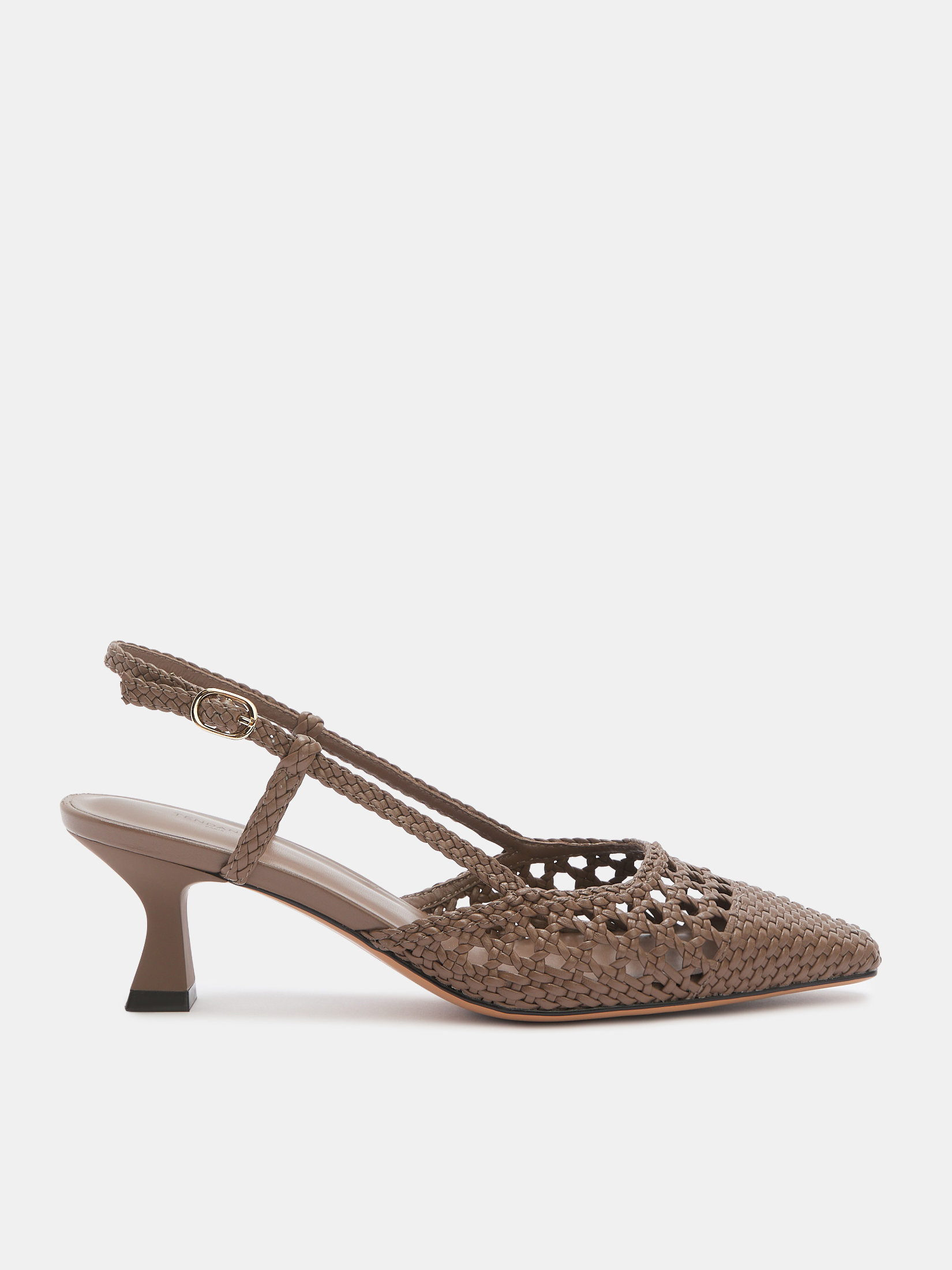 Женские туфли с открытой пяткой (слинг-бэк) TENDANCE 4685969, серо-коричневый