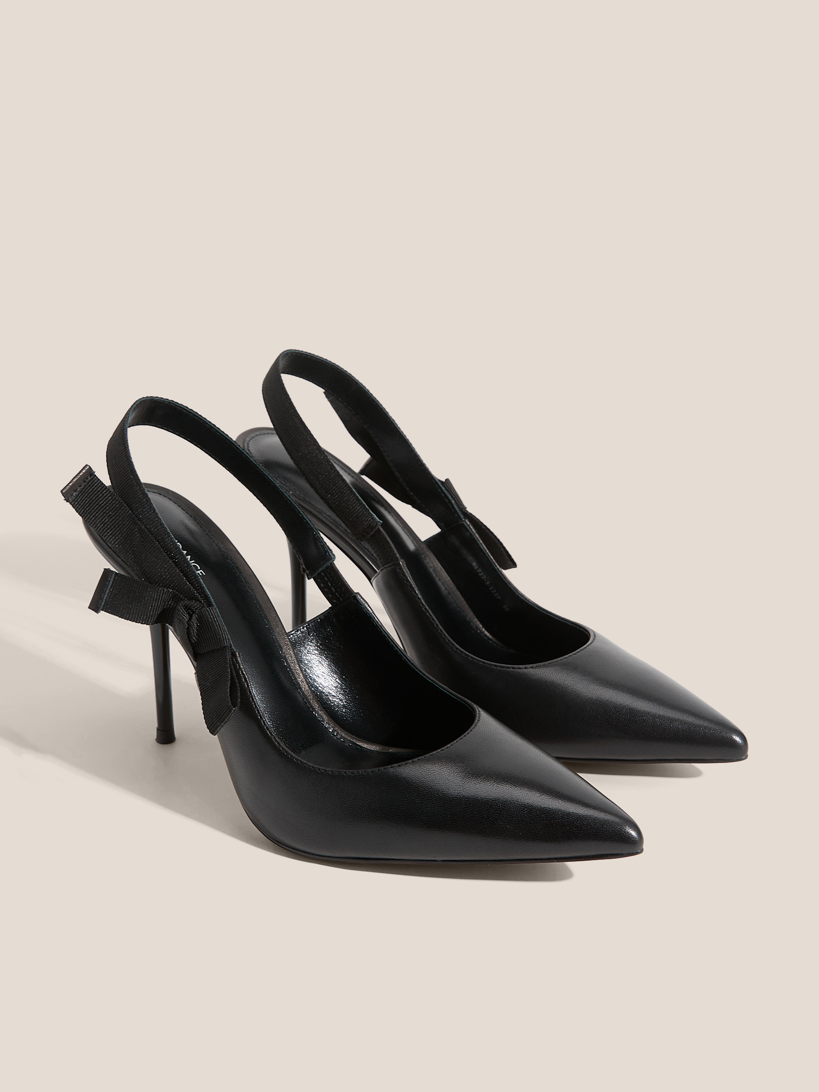 Женские туфли с открытой пяткой (слинг-бэк) TENDANCE 4011987, черный