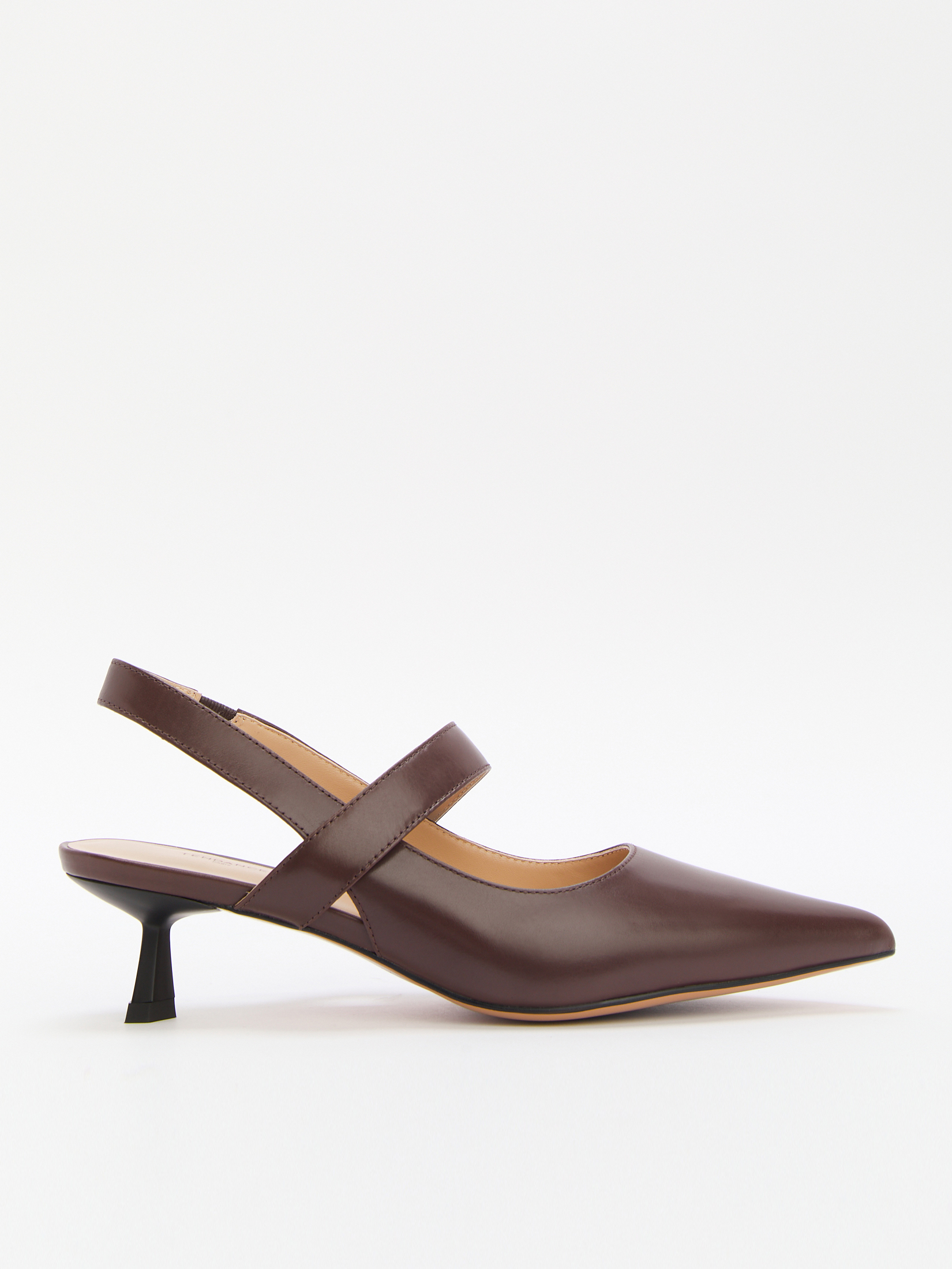 Женские туфли с открытой пяткой (слинг-бэк) TENDANCE 4483813, темно-коричневый