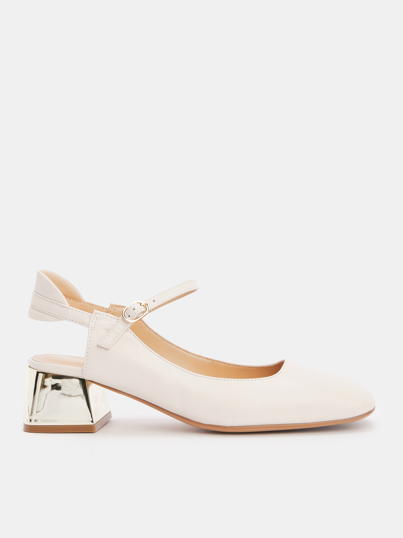 Женские туфли с открытой пяткой (слинг-бэк) TENDANCE 4484601, молочно-бежевый