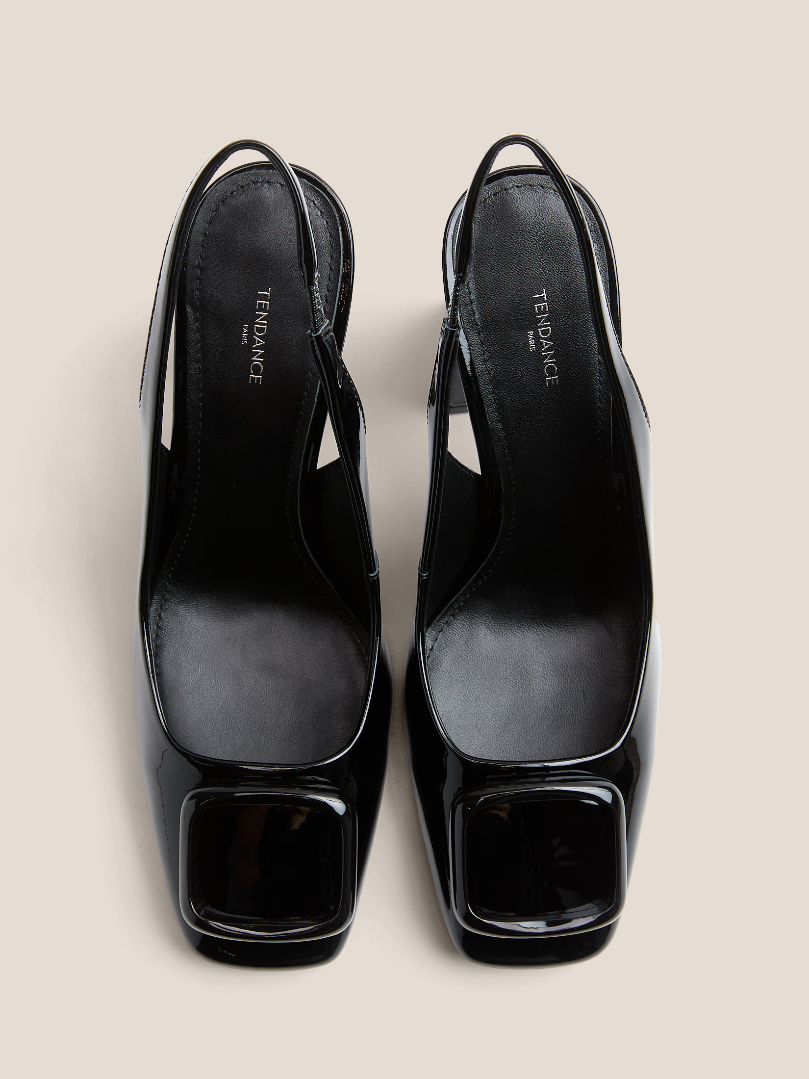 Женские туфли с открытой пяткой (слинг-бэк) TENDANCE 4061967, черный