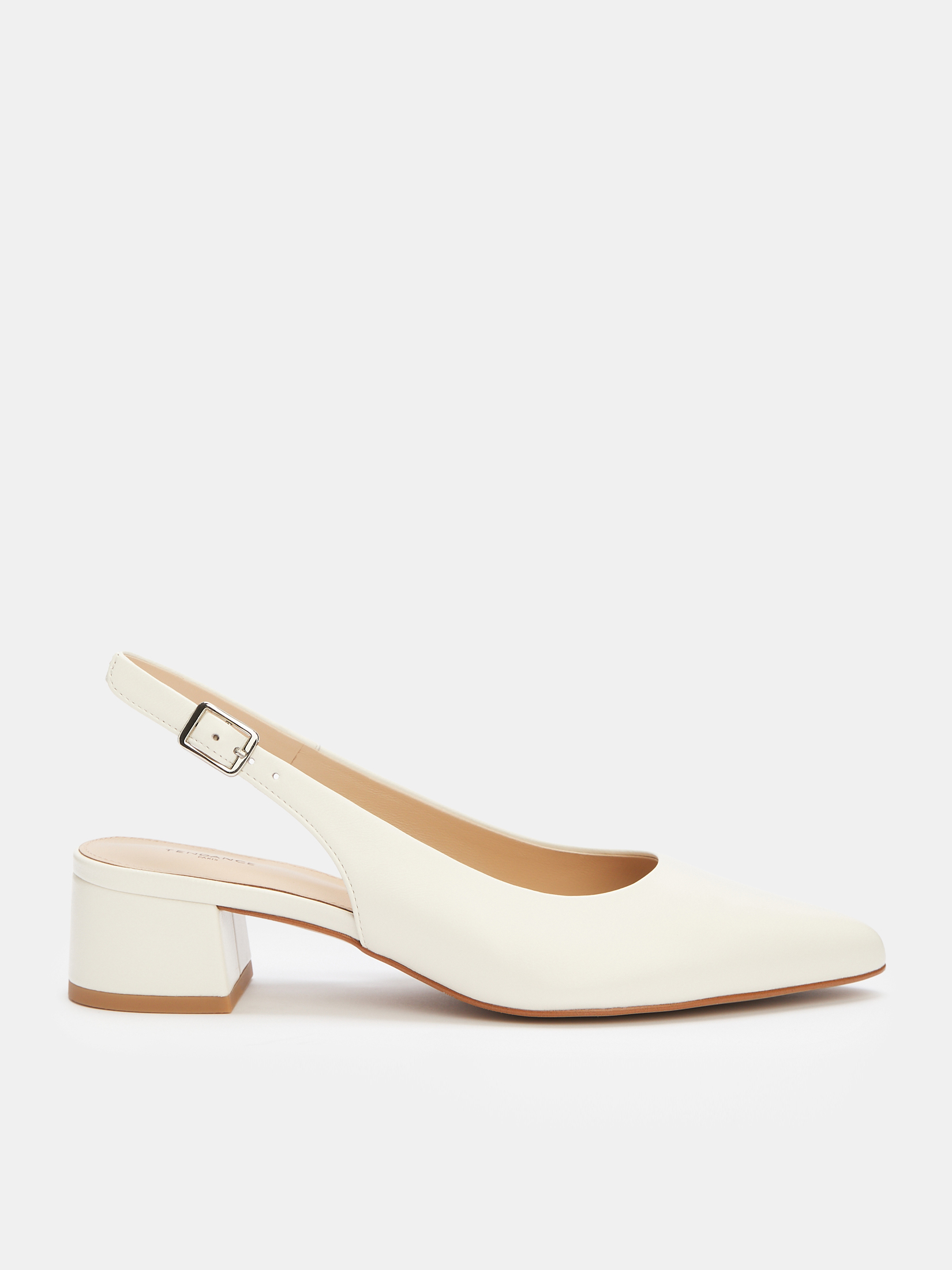 Женские туфли с открытой пяткой (слинг-бэк) TENDANCE 4476796, молочно-белый