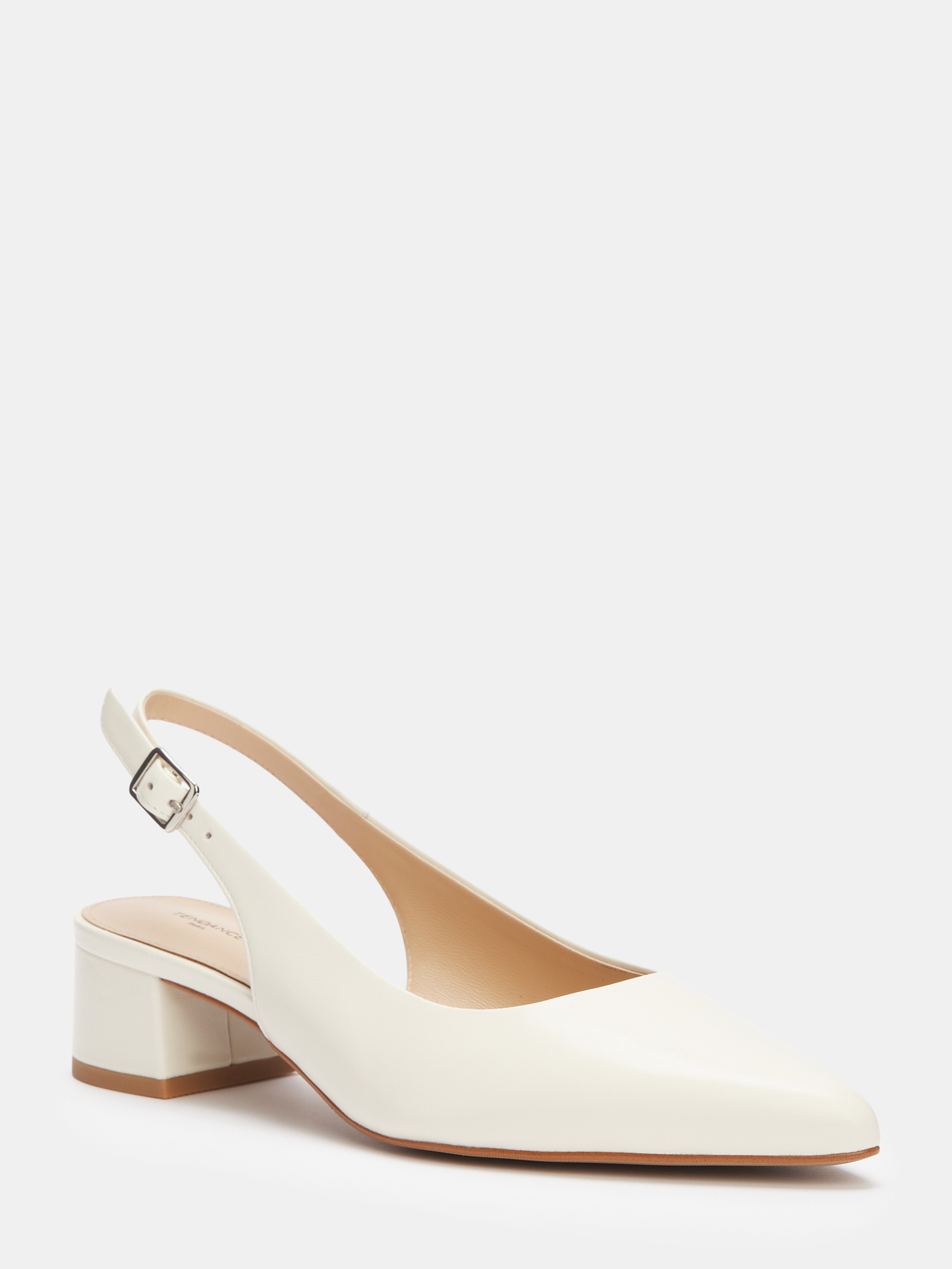 Женские туфли с открытой пяткой (слинг-бэк) TENDANCE 4476796, молочно-белый