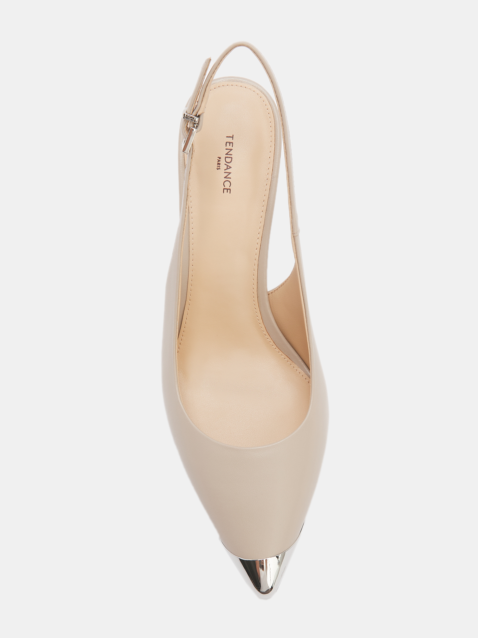 Женские туфли с открытой пяткой (слинг-бэк) TENDANCE 4470777, пыльно-бежевый