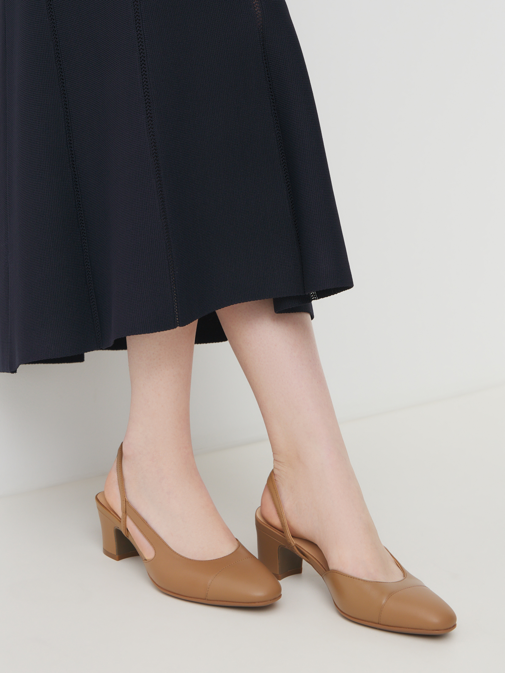 Женские туфли с открытой пяткой (слинг-бэк) TENDANCE 4686084, коричневый