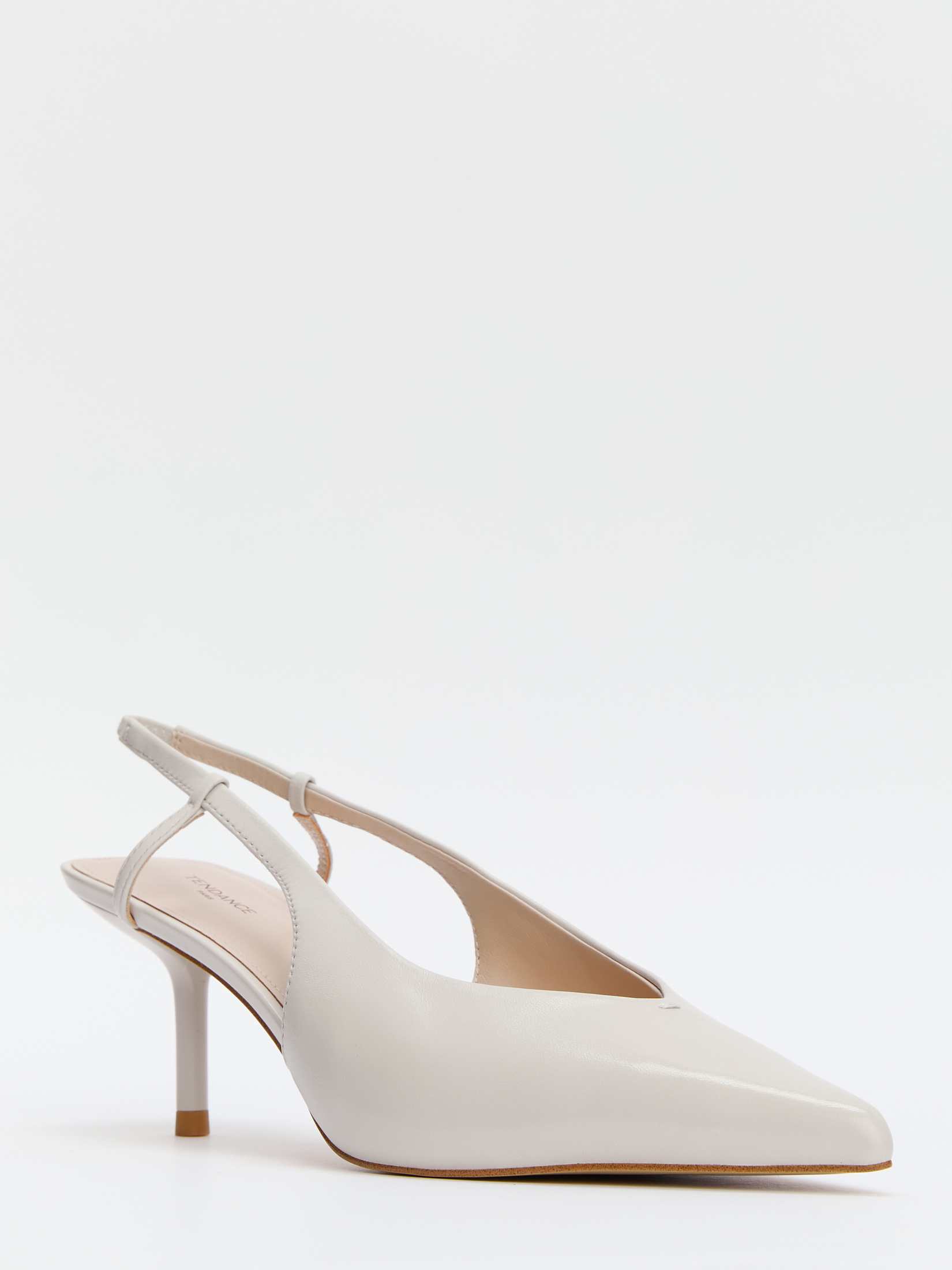 Женские туфли с открытой пяткой (слинг-бэк) TENDANCE 4343934, бледно-серый