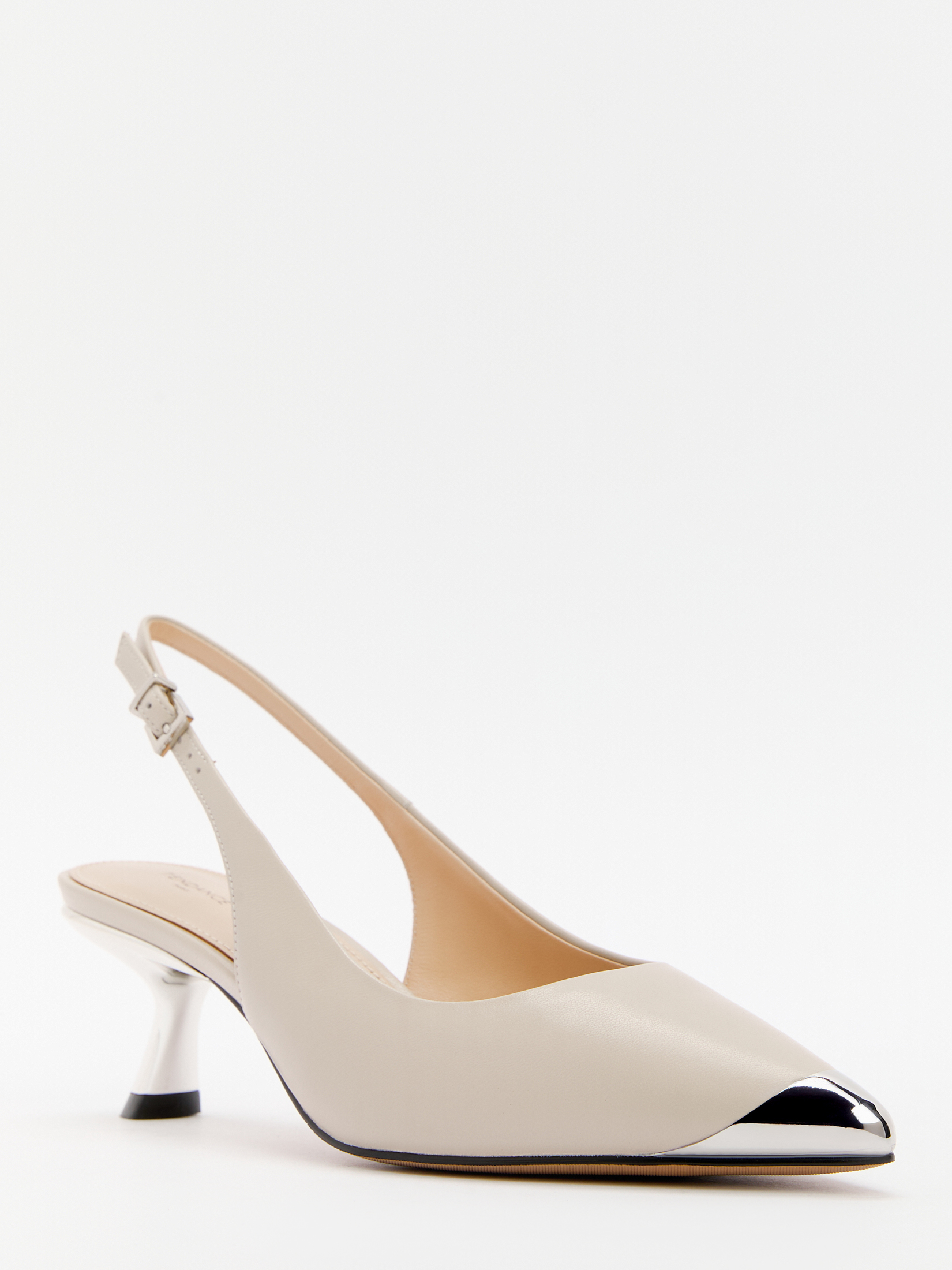 Женские туфли с открытой пяткой (слинг-бэк) TENDANCE 4470842, серо-бежевый