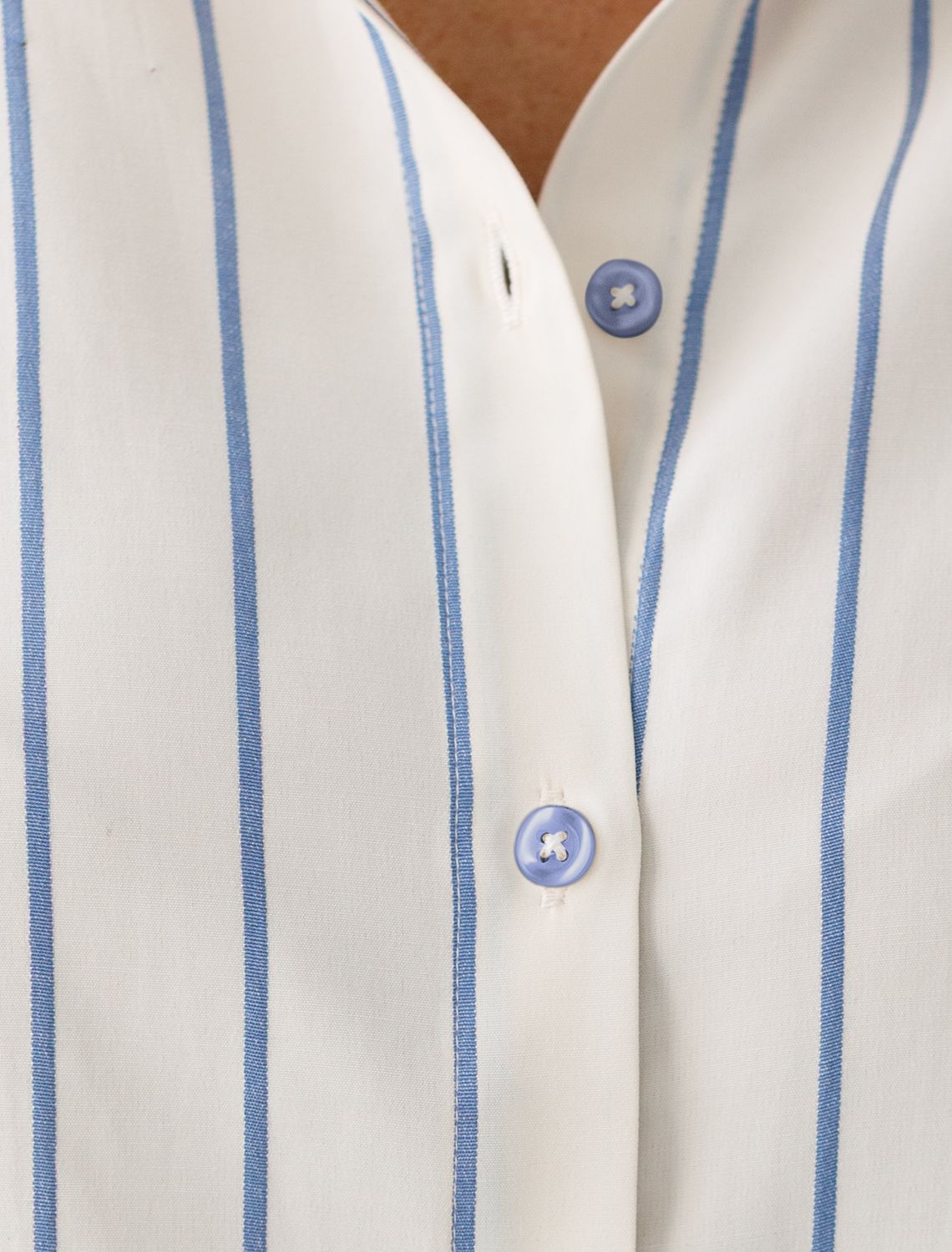 Блузка в полоску с цельнокроеным рукавом 3/4 из эластичного хлопка